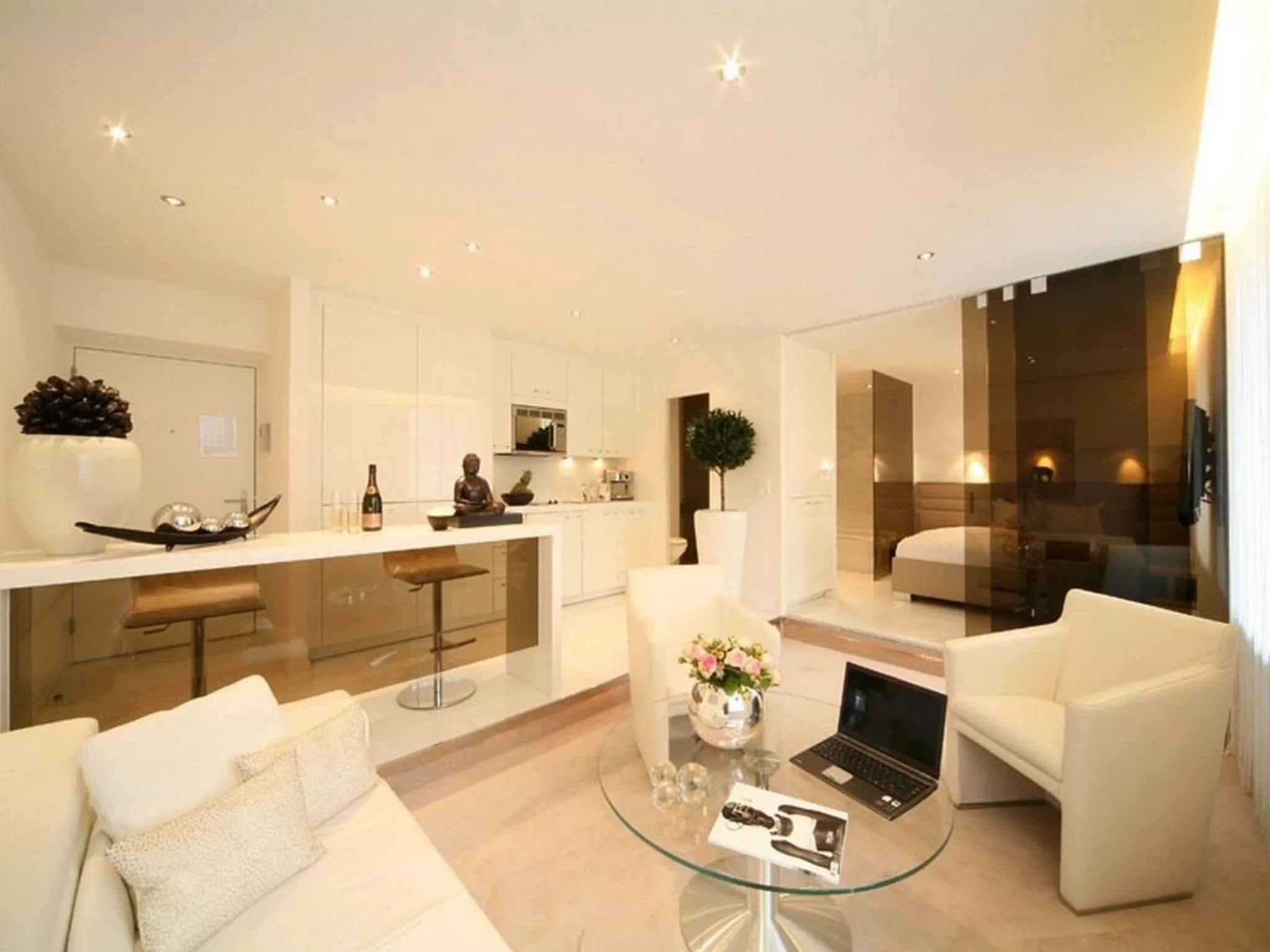 Living room in VISIONAPARTMENTS Gerechtigkeitsgasse - contactless check-in