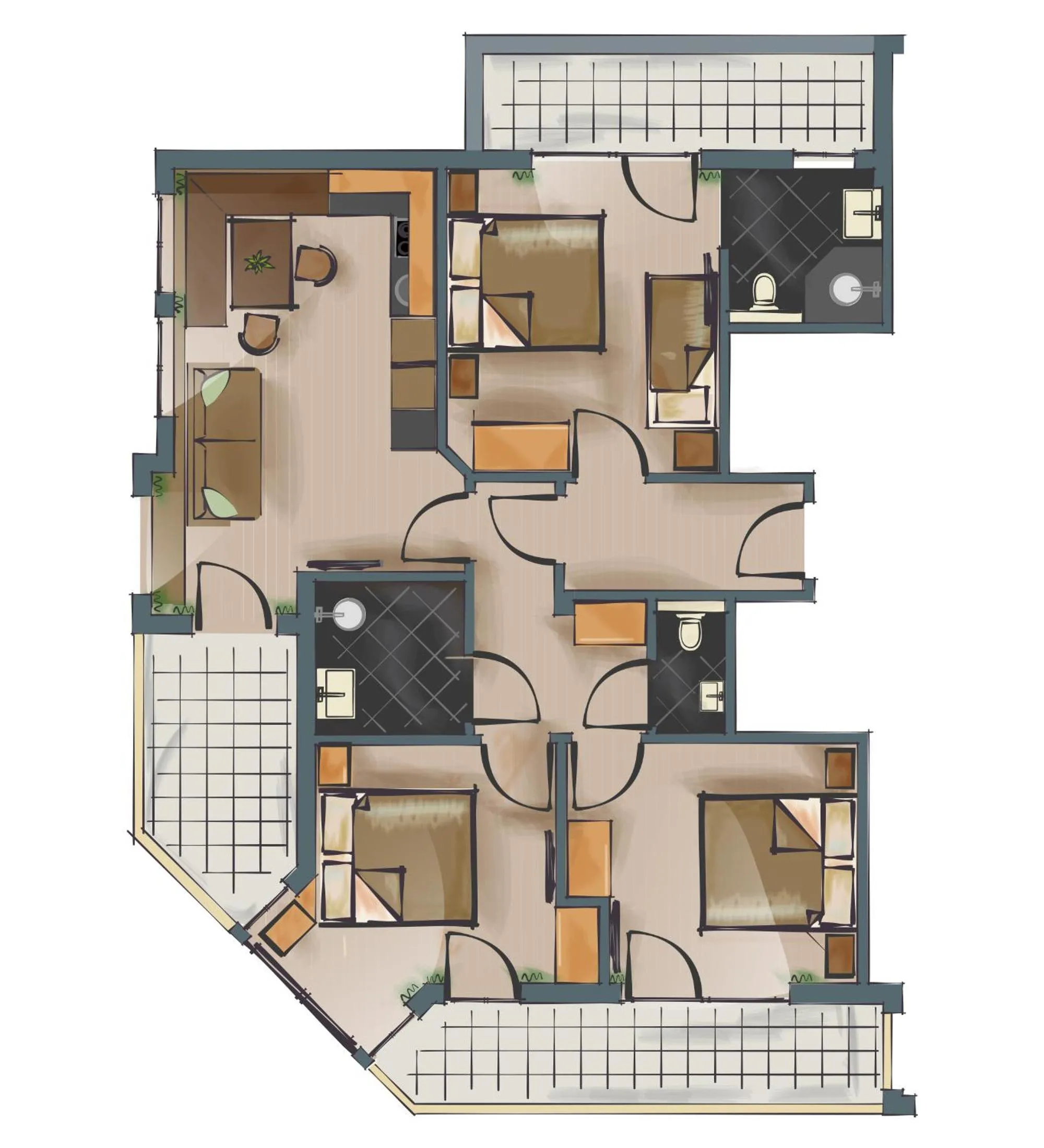 Floor plan in Waidmannsruh Appartements