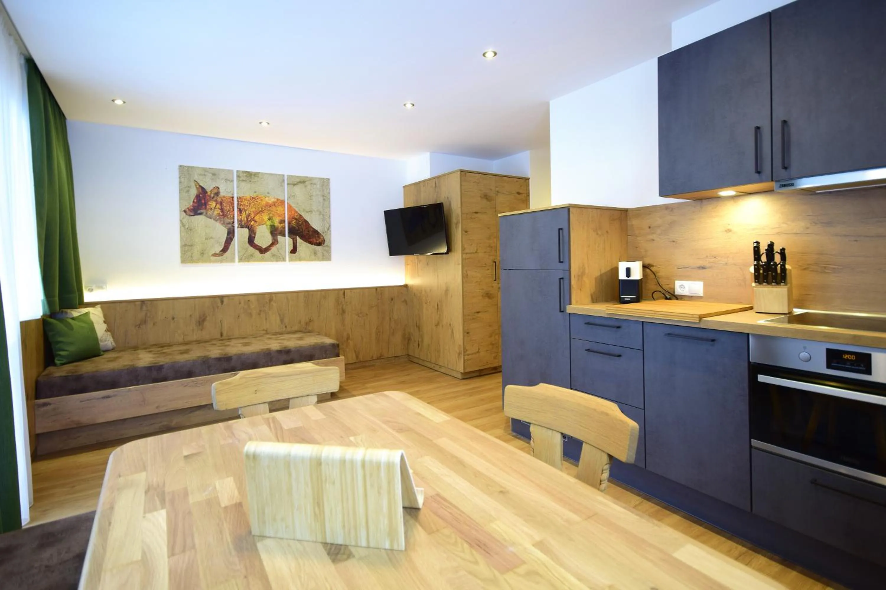 Kitchen or kitchenette in Waidmannsruh Appartements