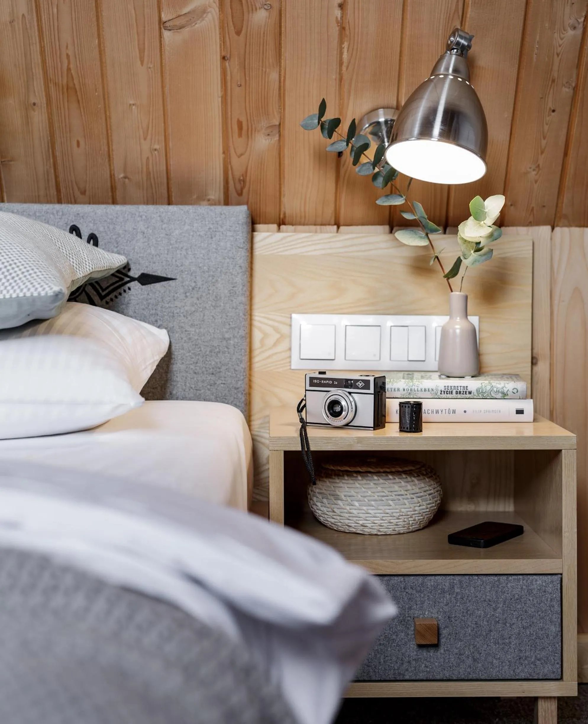 Photo of the whole room, Bed in Willa Malinowa