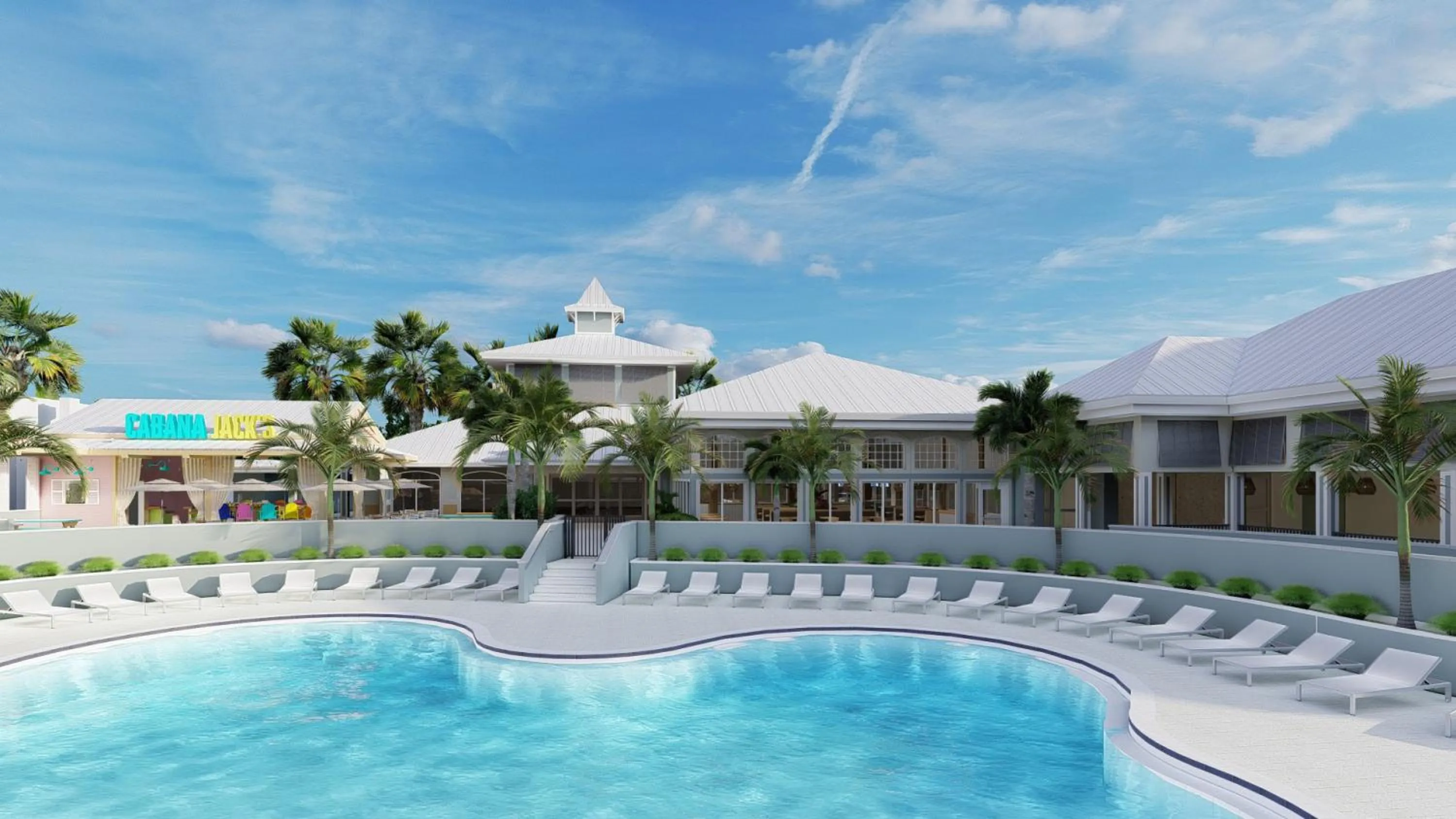 Swimming pool in Radisson Resort at the Port