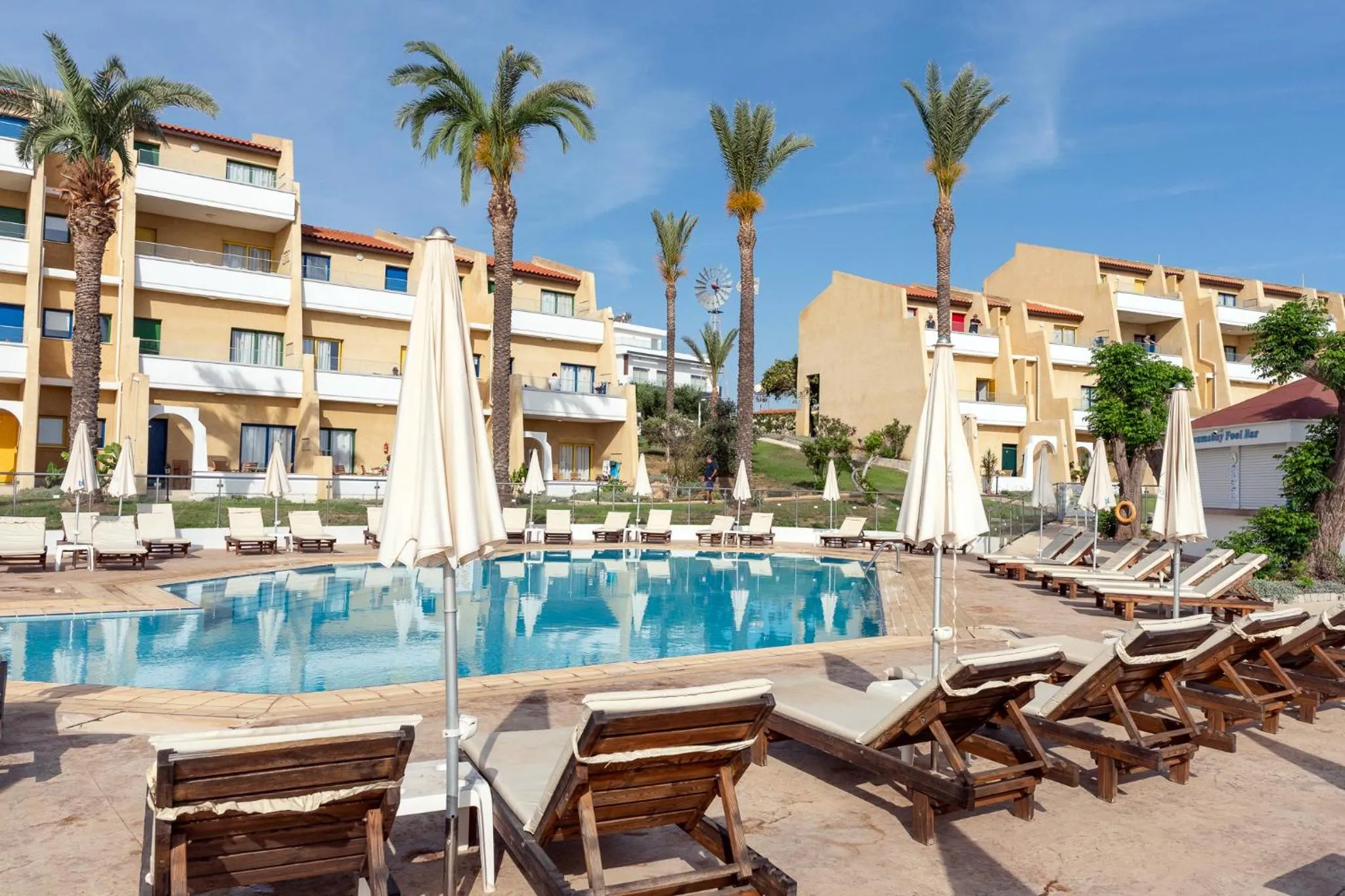 Swimming pool in MyroAndrou Beach Hotel Apartments