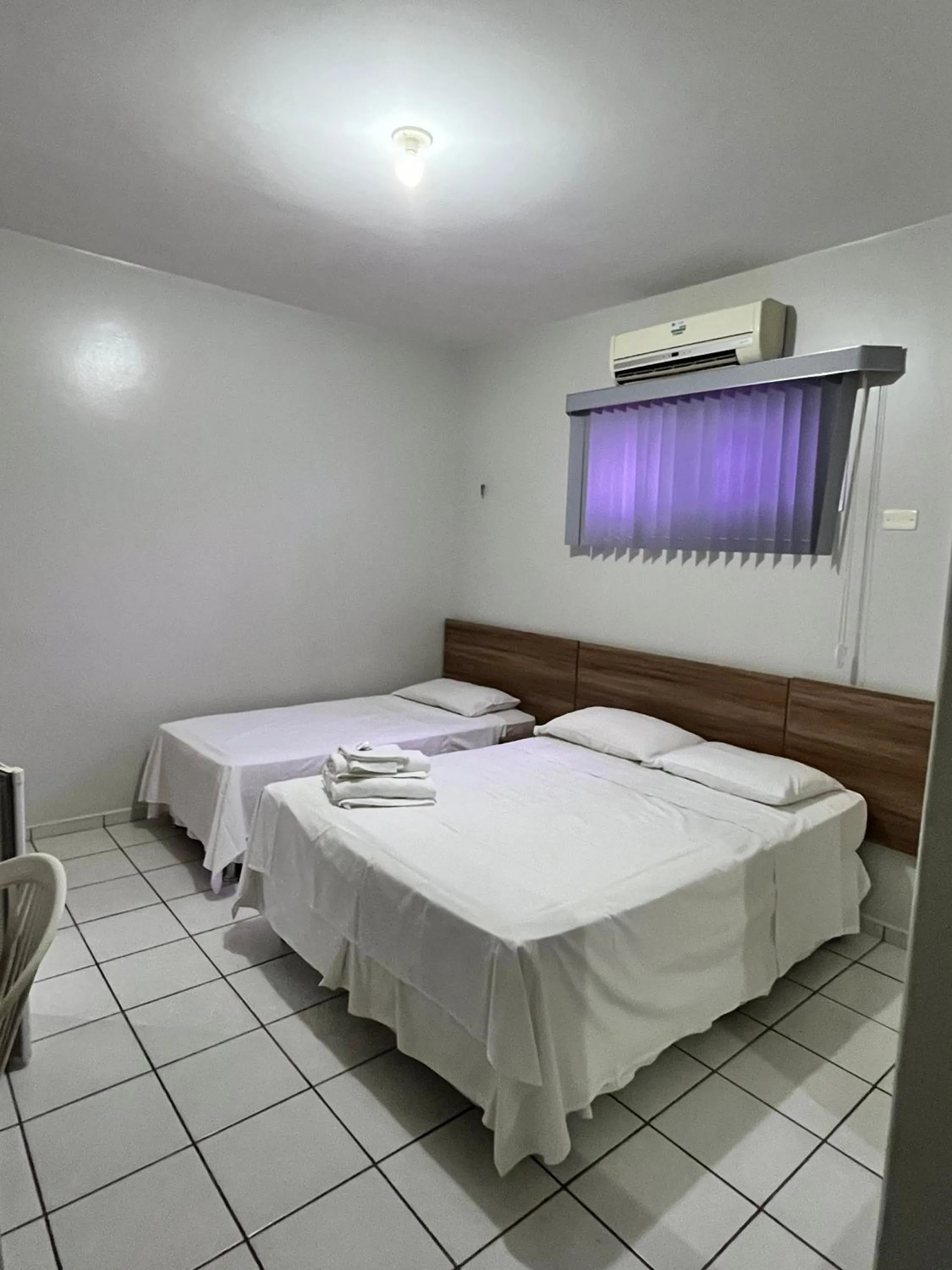 air conditioner, Bed in Pousada Lagoa Seca