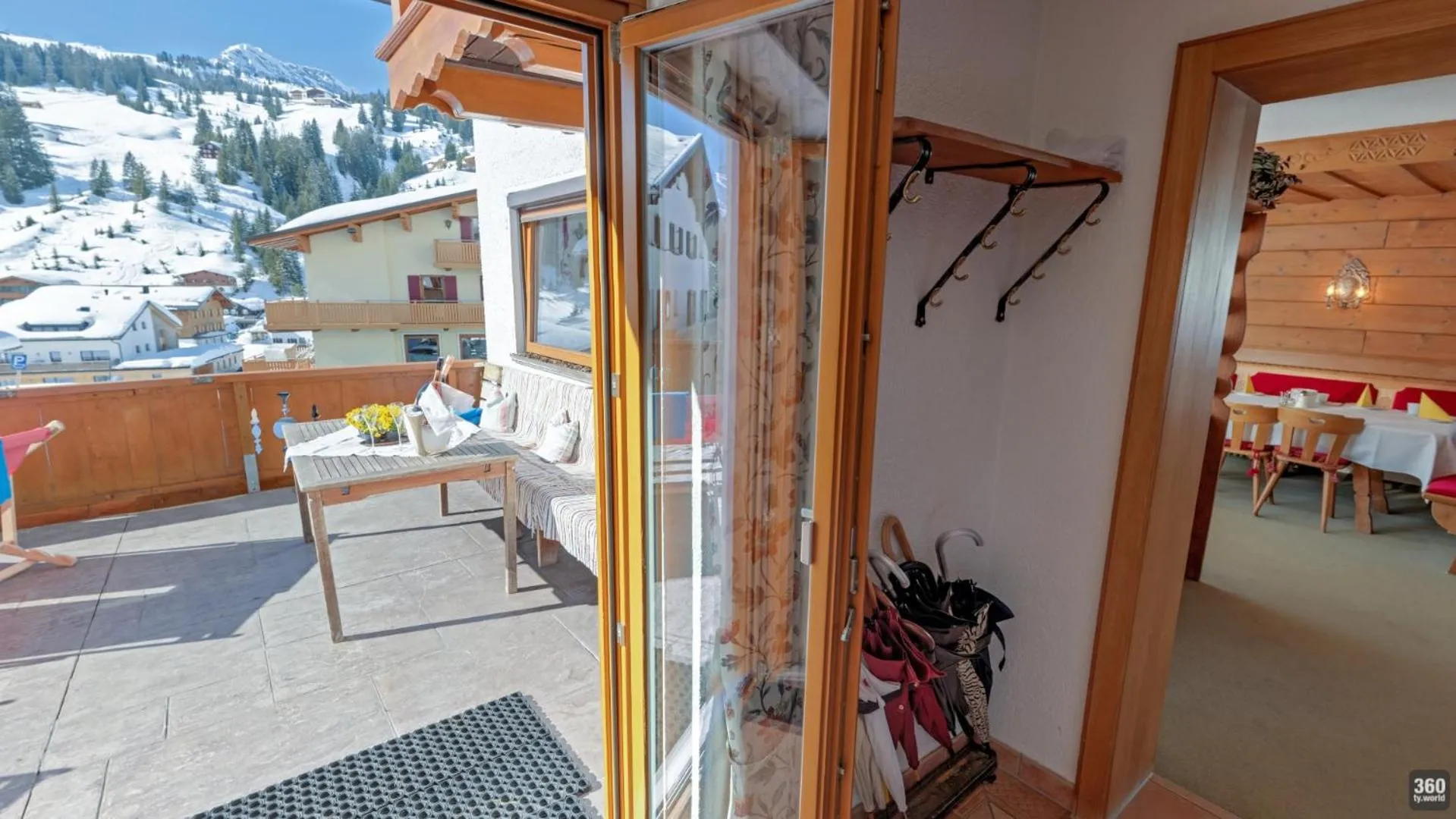 Balcony/Terrace in Haus Schrofenstein