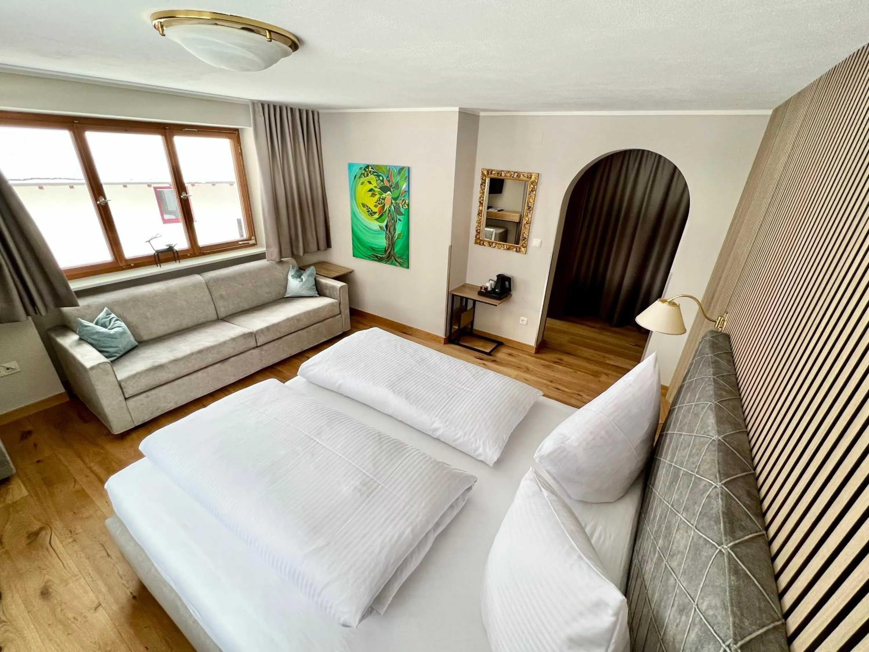 Photo of the whole room, Bed in Haus Schrofenstein