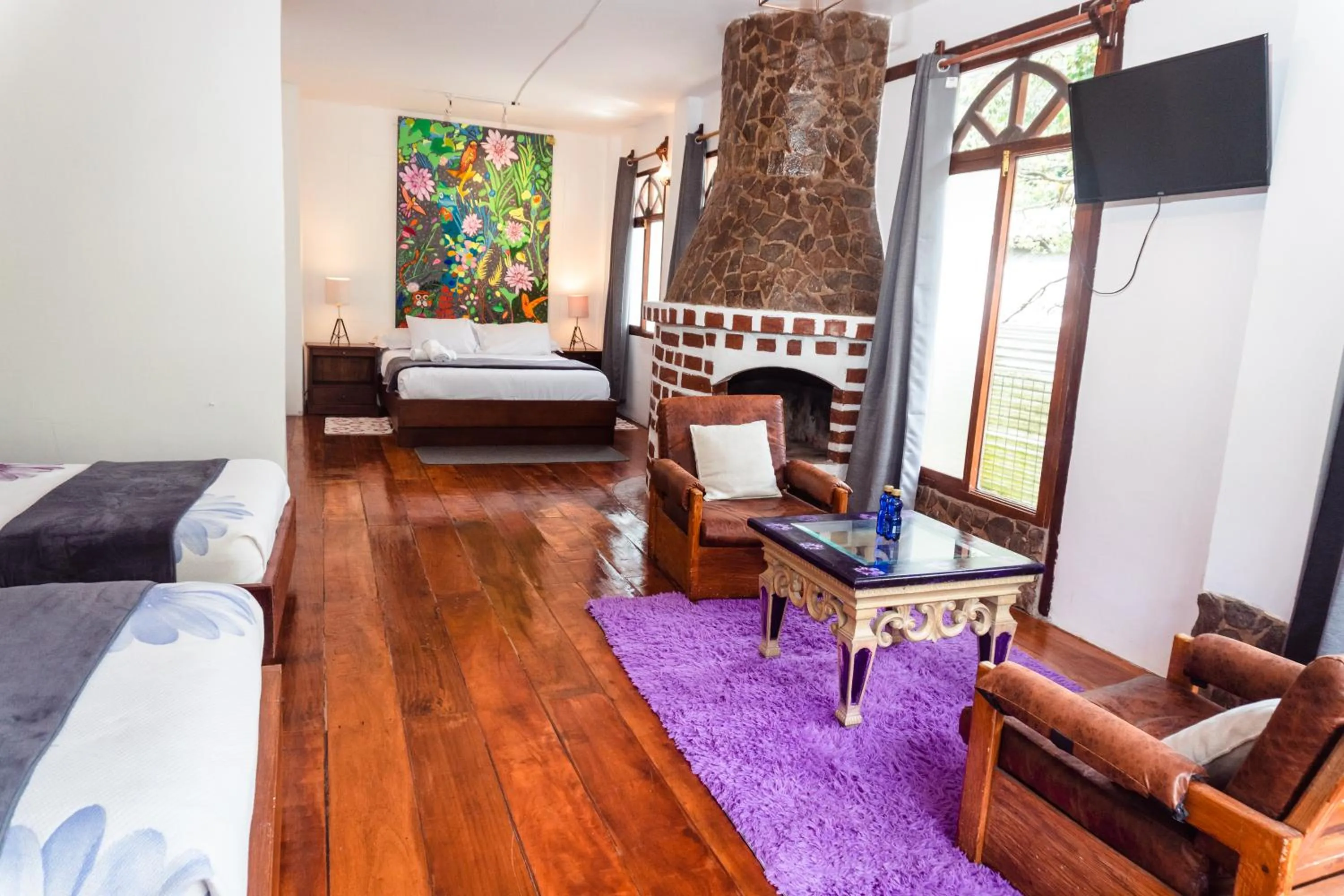 Bed in Spa Hosteria Miramelindo