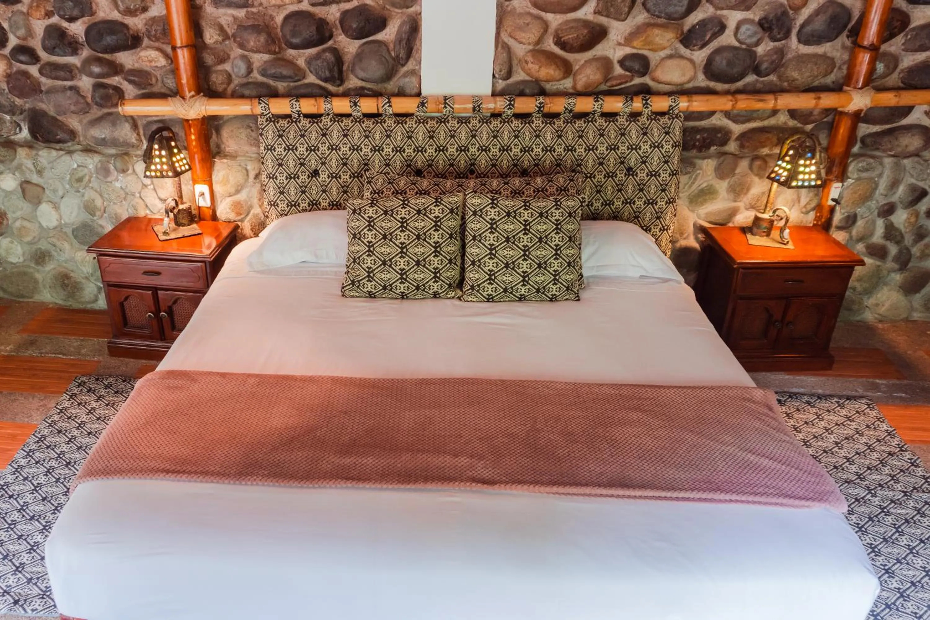 Bed in Spa Hosteria Miramelindo