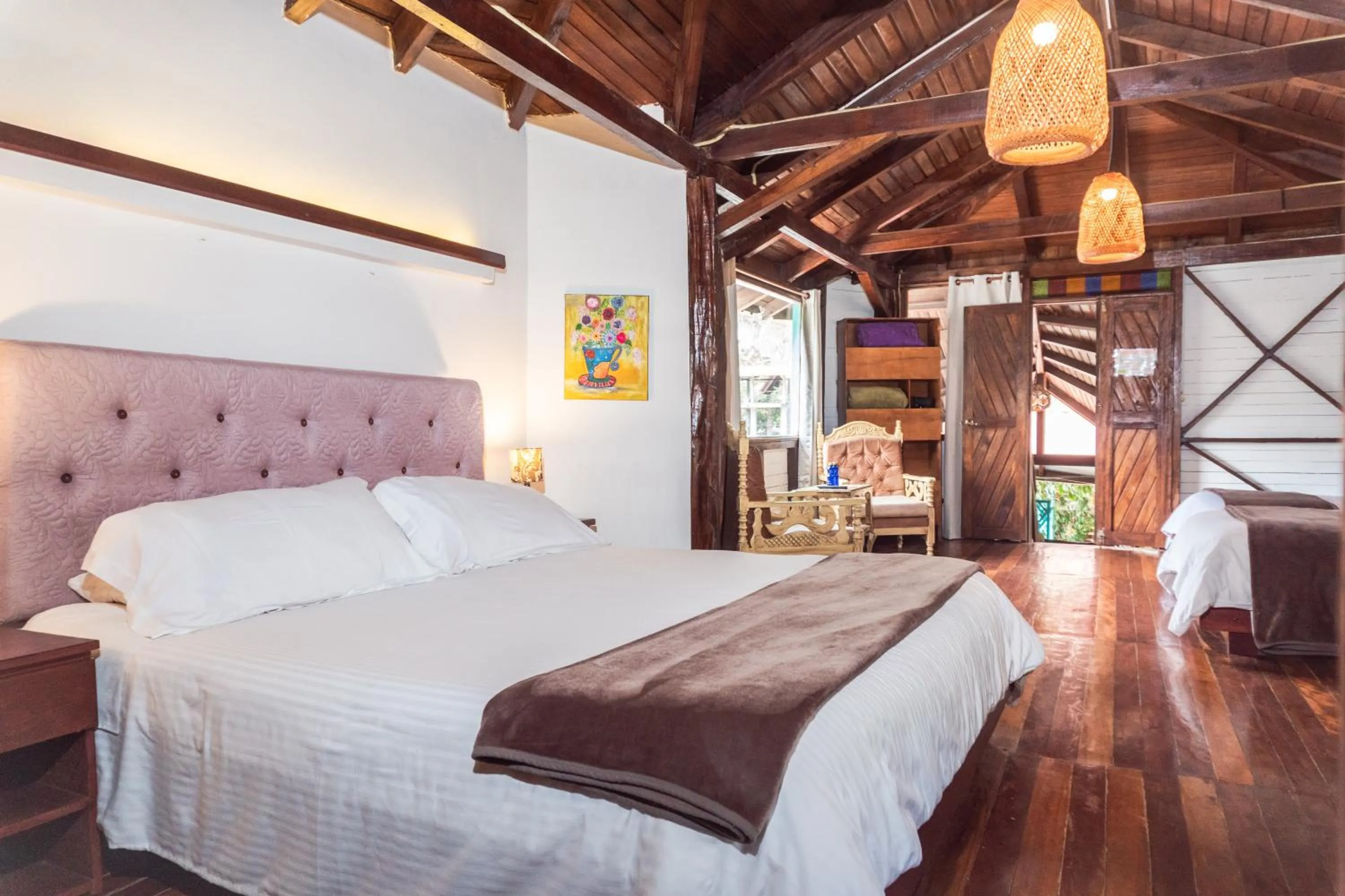 Bed in Spa Hosteria Miramelindo