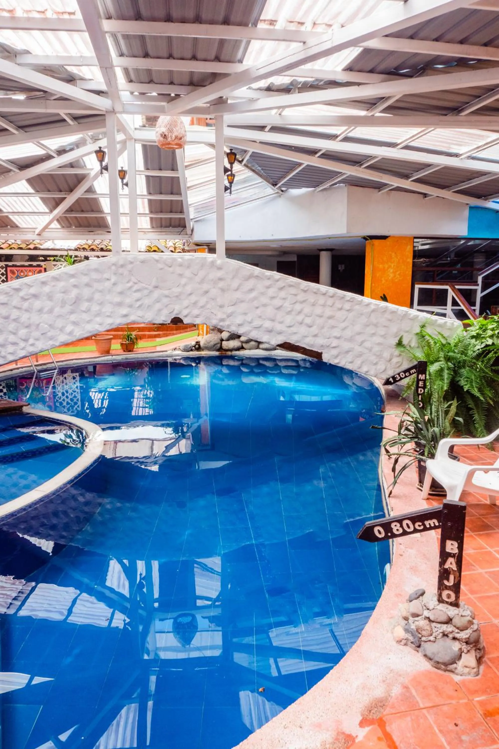 Hot Tub in Spa Hosteria Miramelindo