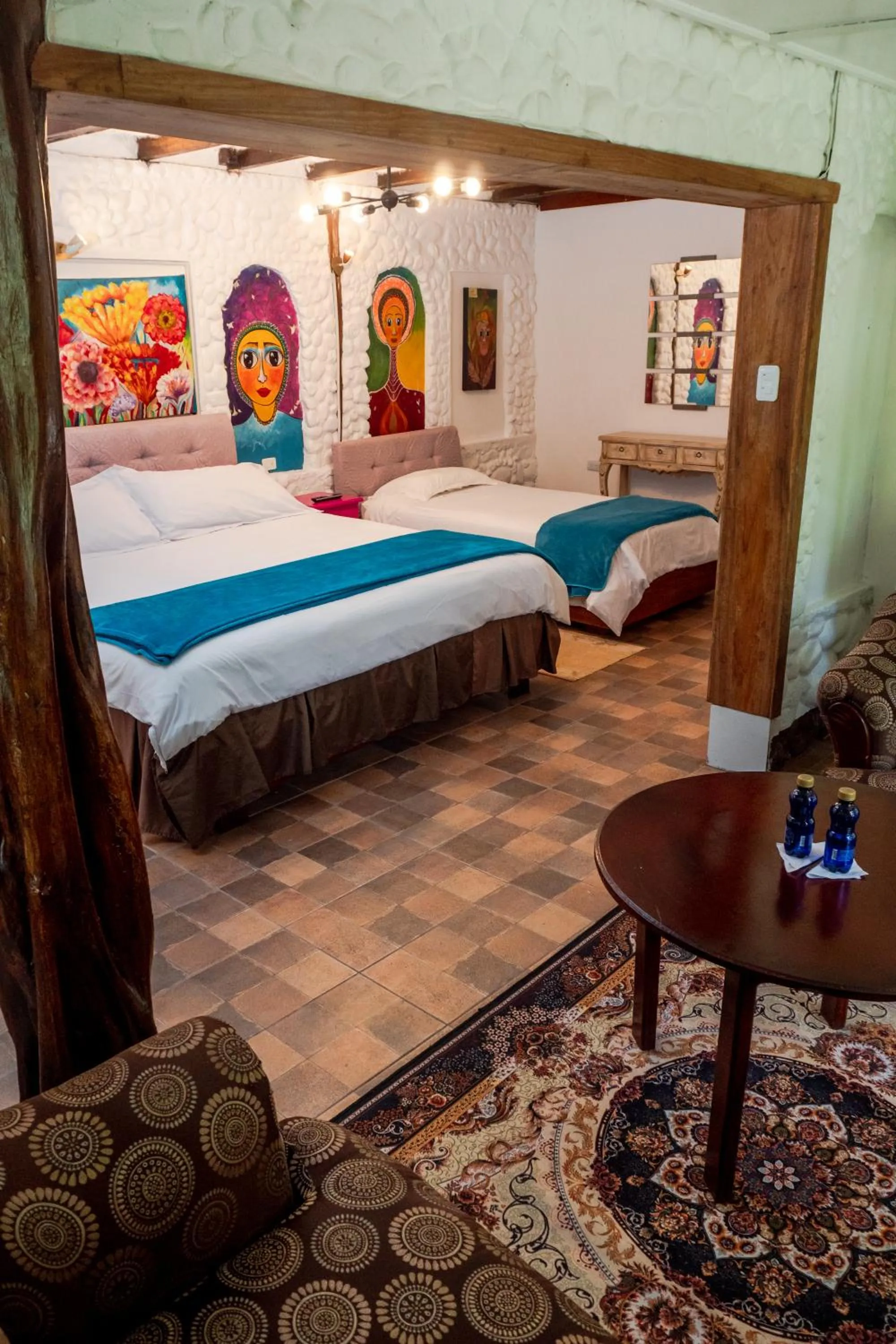 Bed in Spa Hosteria Miramelindo