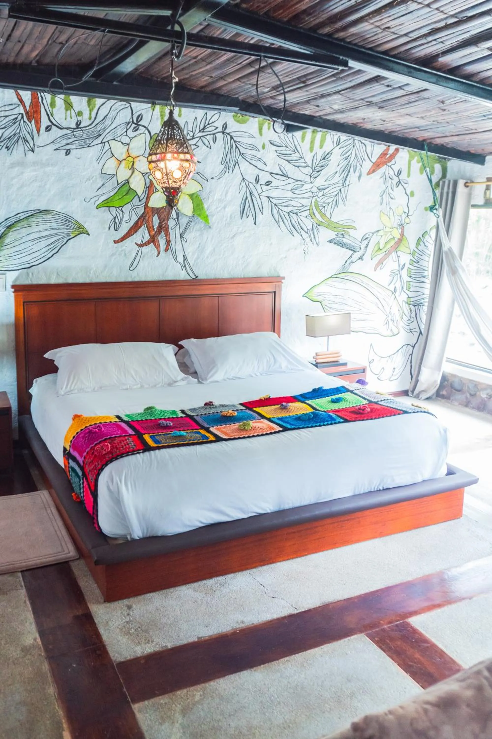 Bed in Spa Hosteria Miramelindo