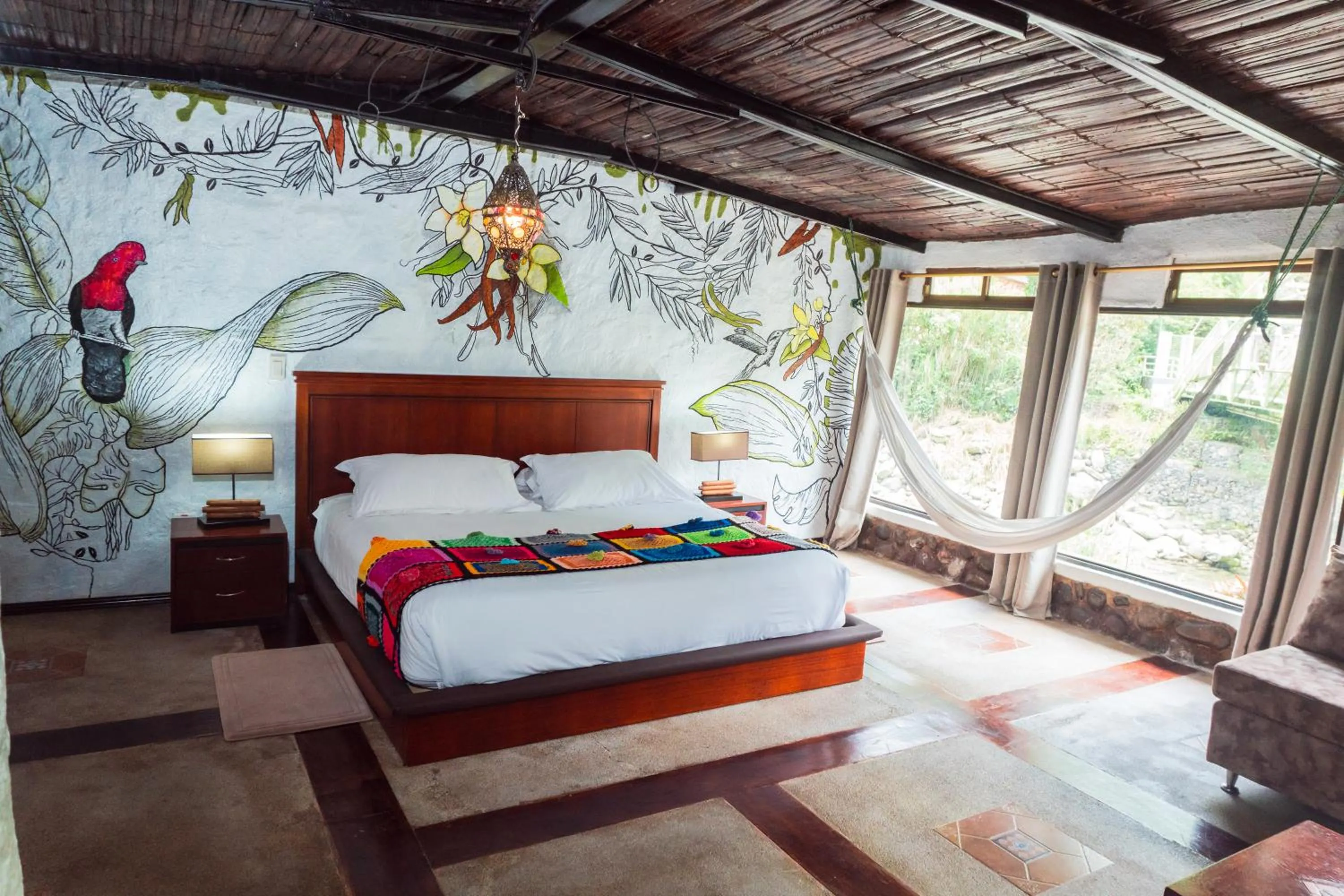 Bed in Spa Hosteria Miramelindo