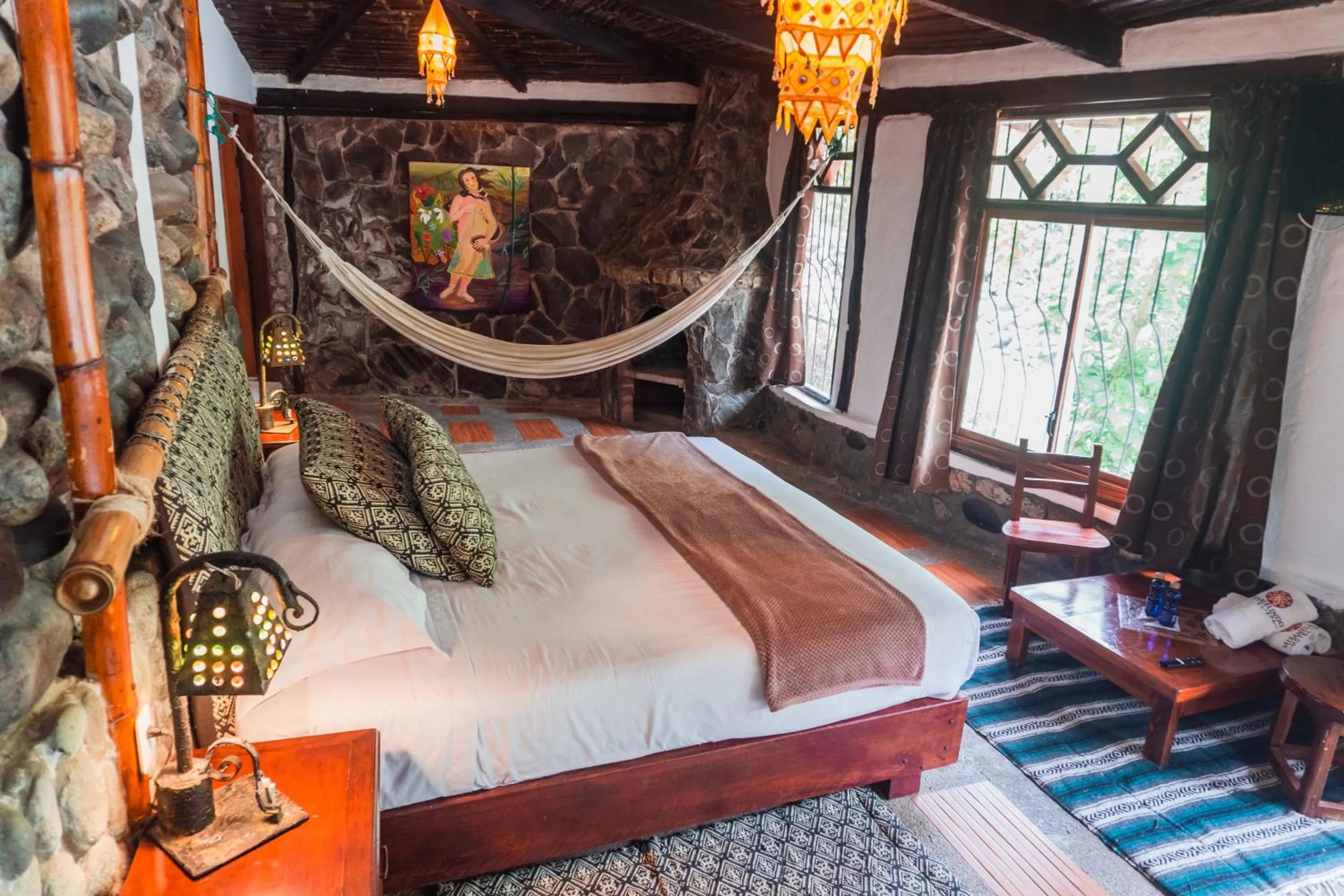 Bed in Spa Hosteria Miramelindo