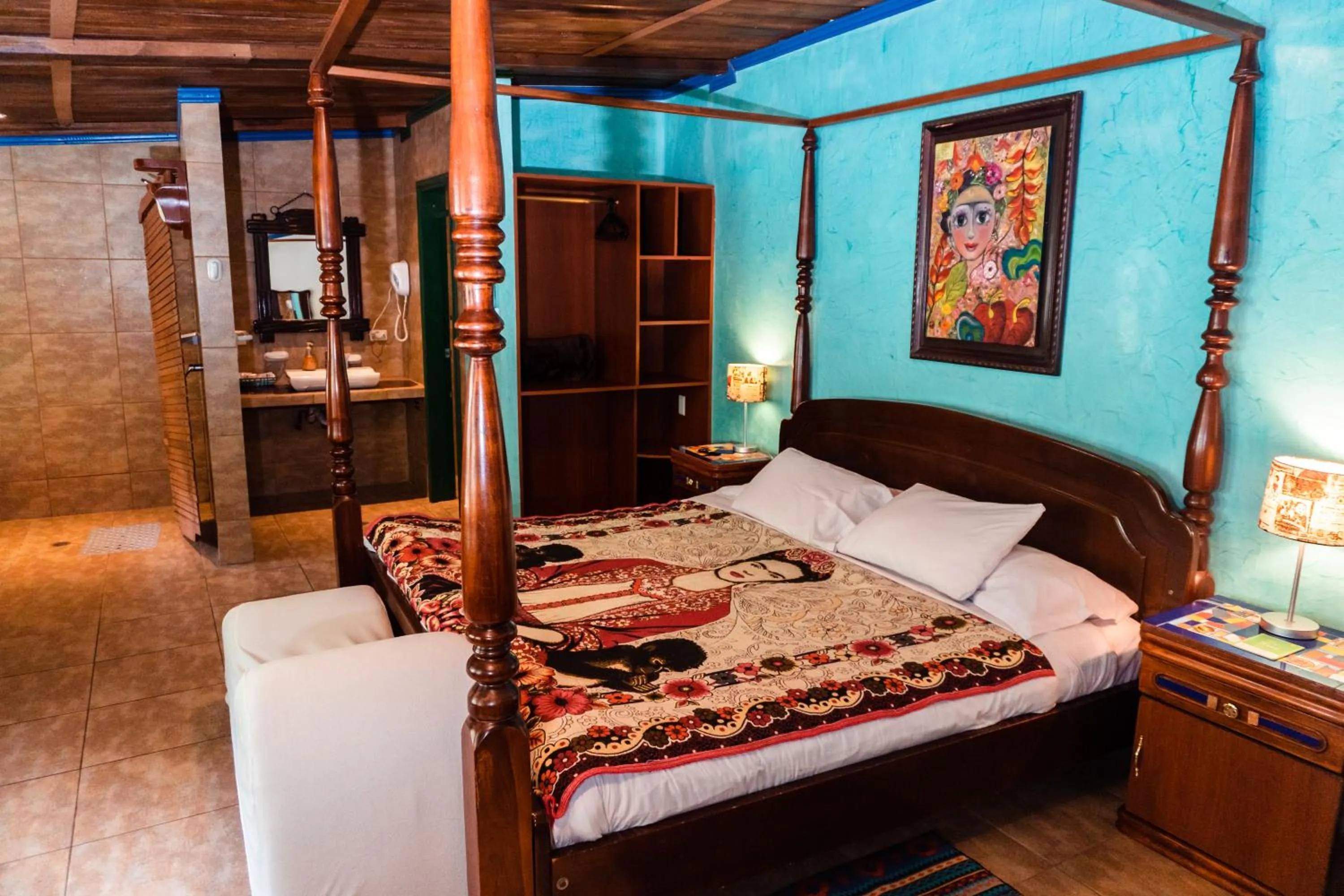 Bed in Spa Hosteria Miramelindo