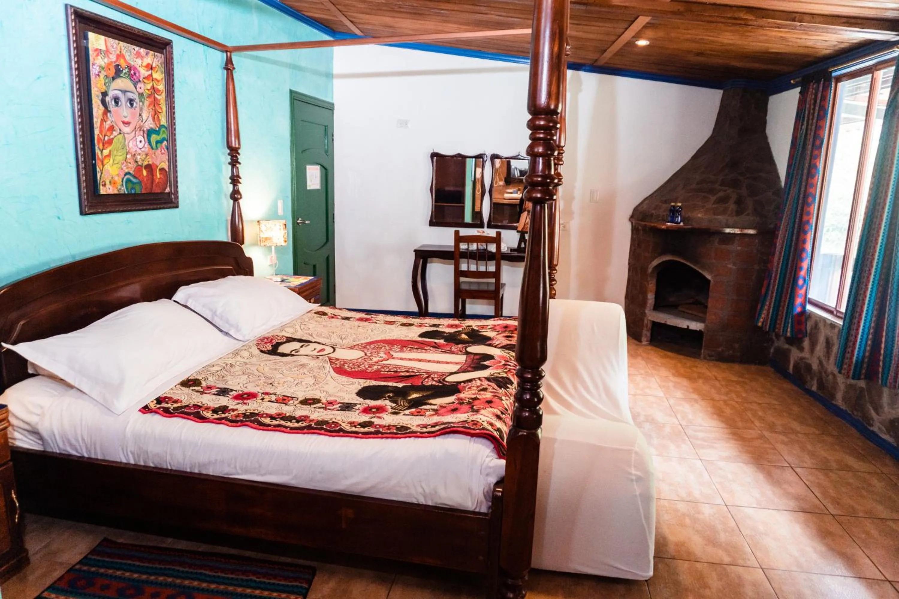 Bed in Spa Hosteria Miramelindo