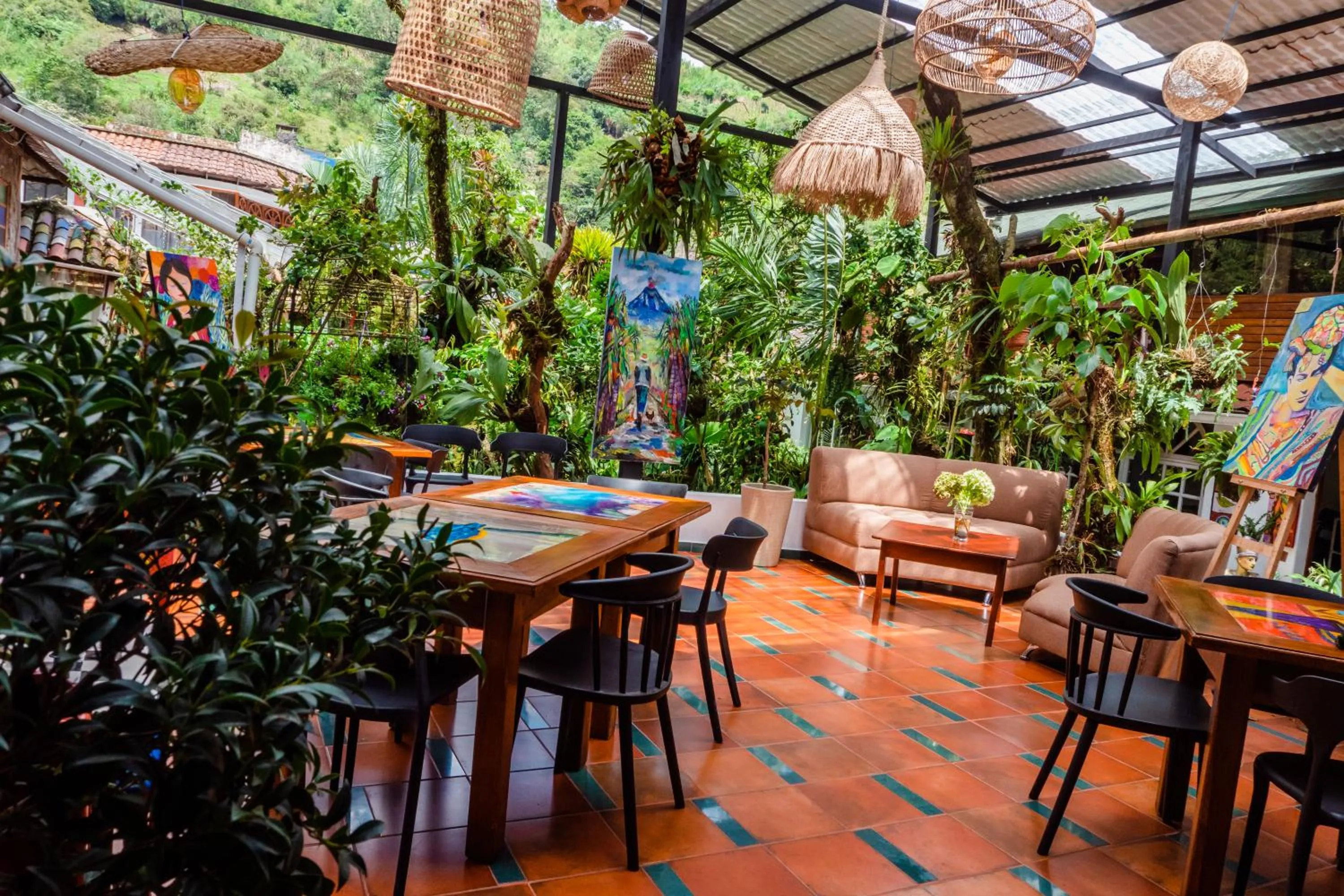 Patio in Spa Hosteria Miramelindo