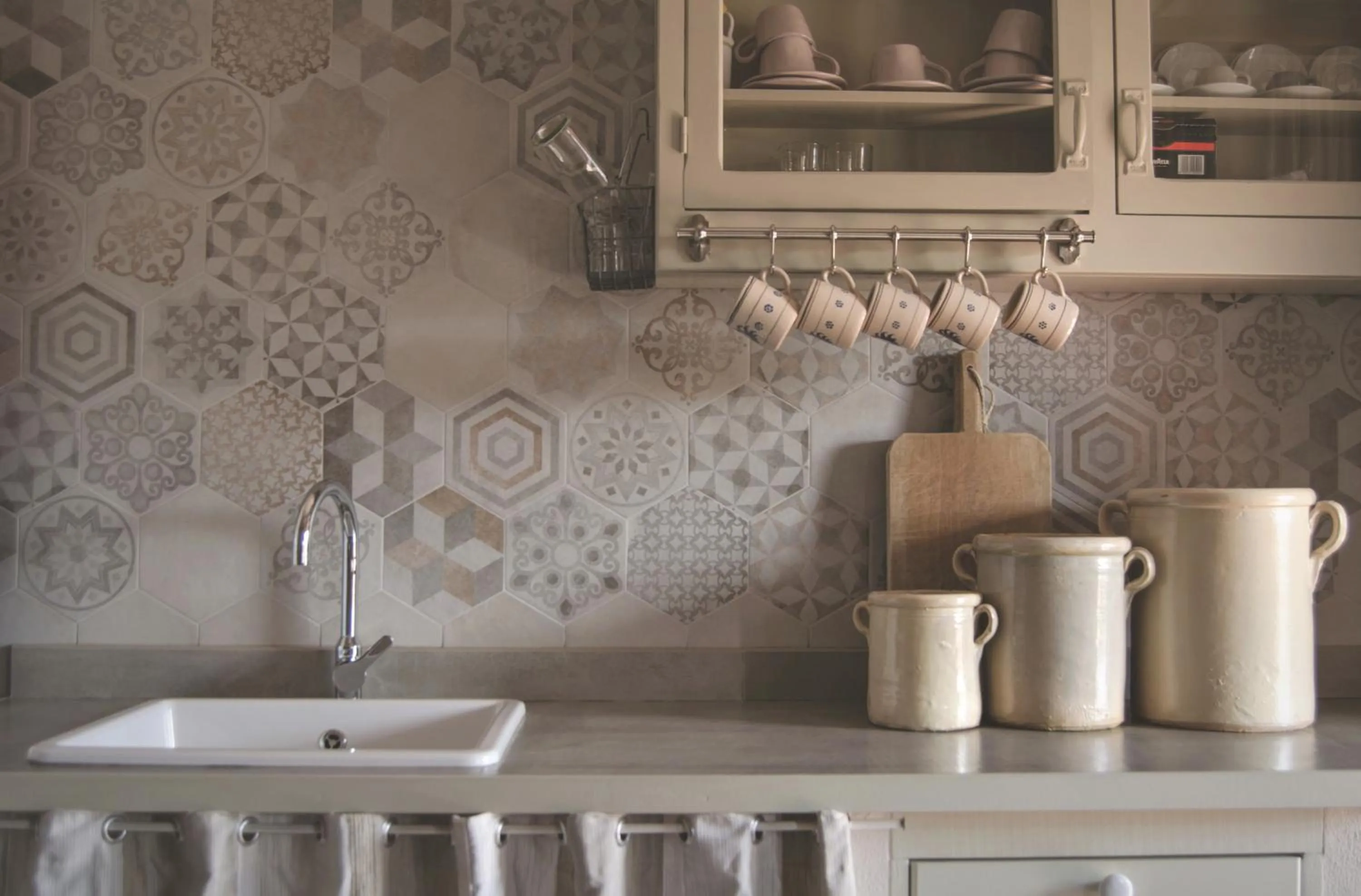 Communal kitchen in B&B La Casa Pugliese