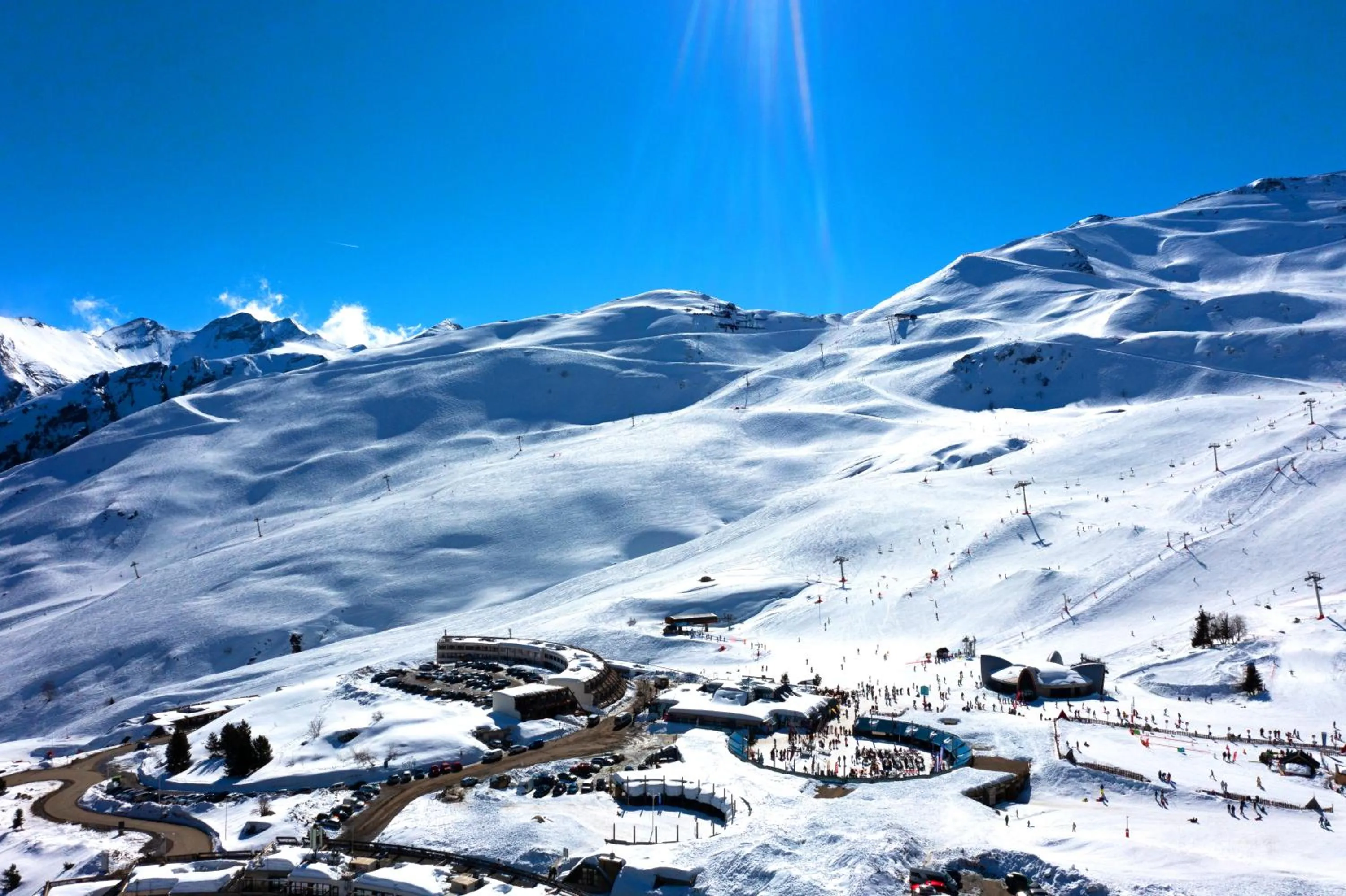 Bird's eye view in Résidence Azureva Piau Engaly