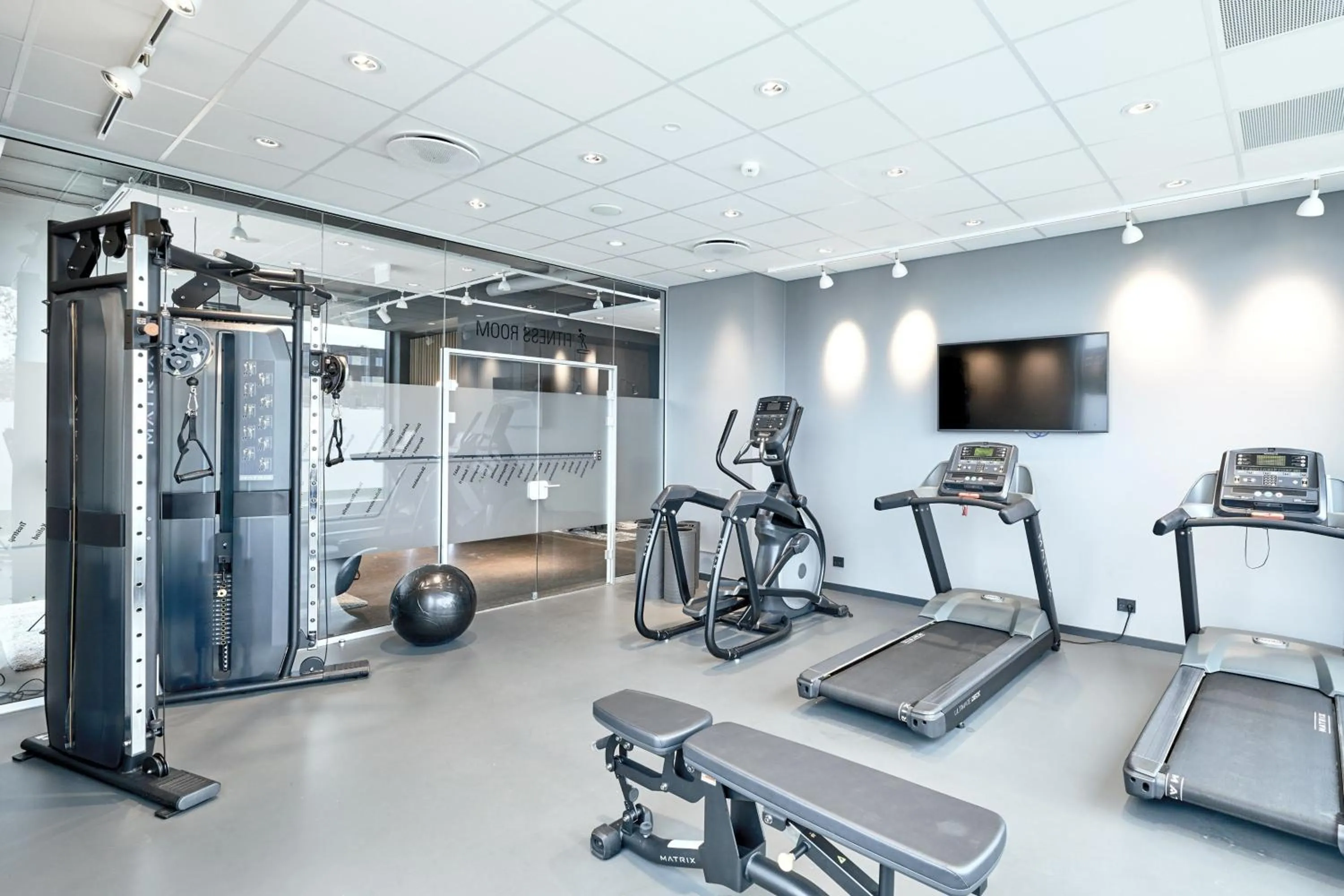 Fitness centre/facilities in Four Points Flex by Sheraton Aarhus Skejby