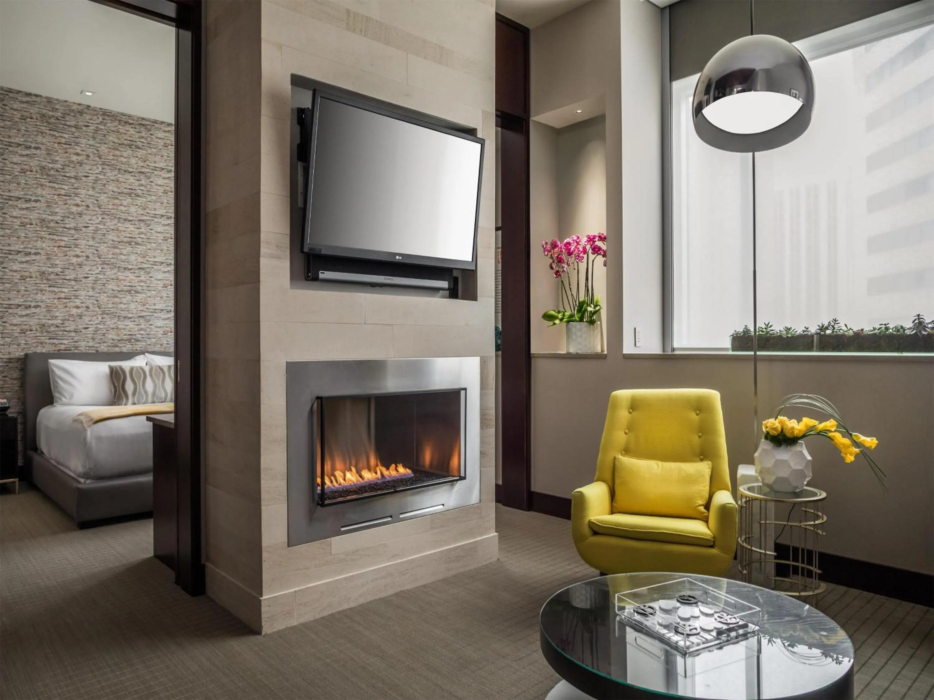 Living room in Conrad Indianapolis