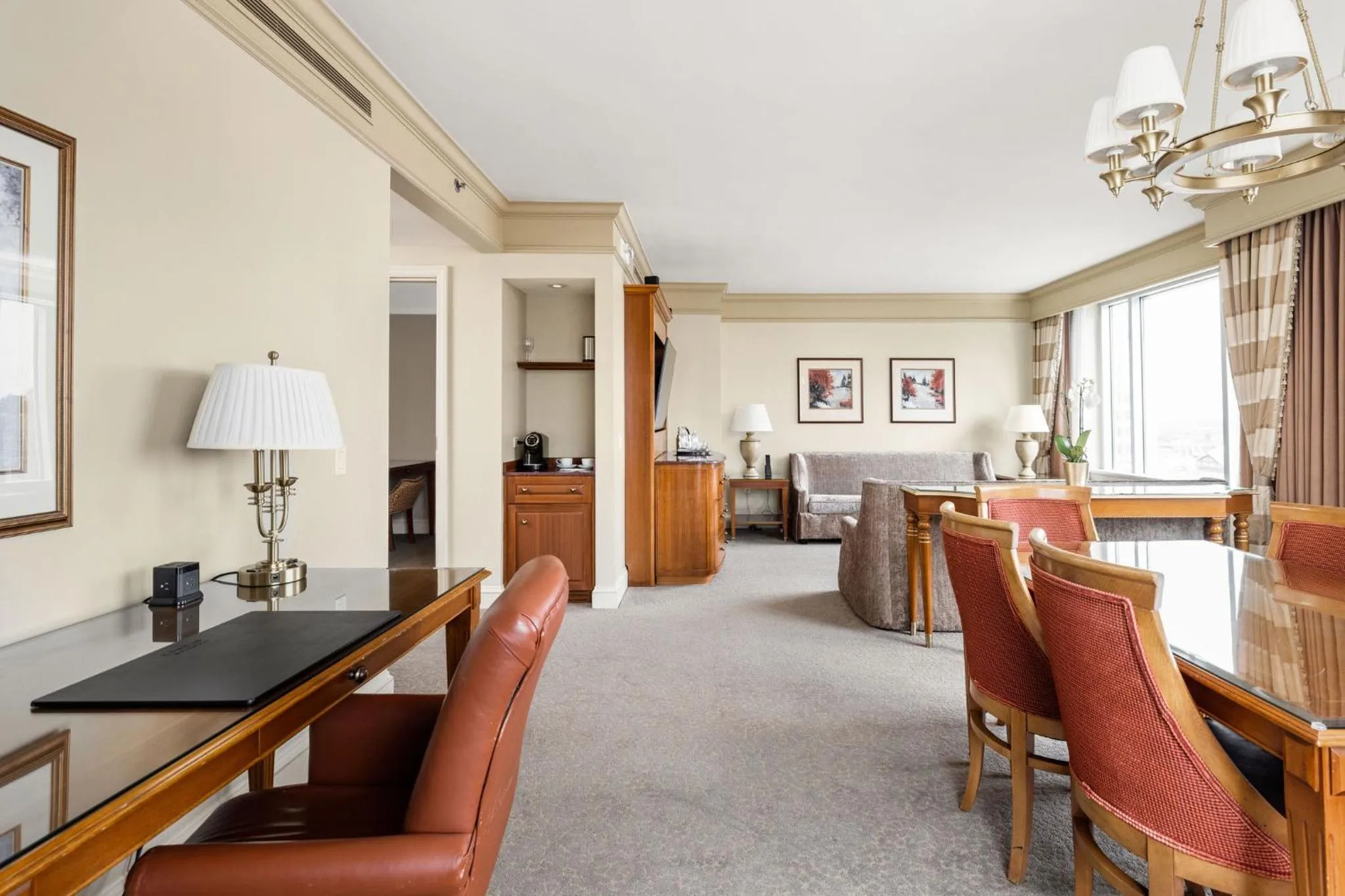 Living room in Conrad Indianapolis