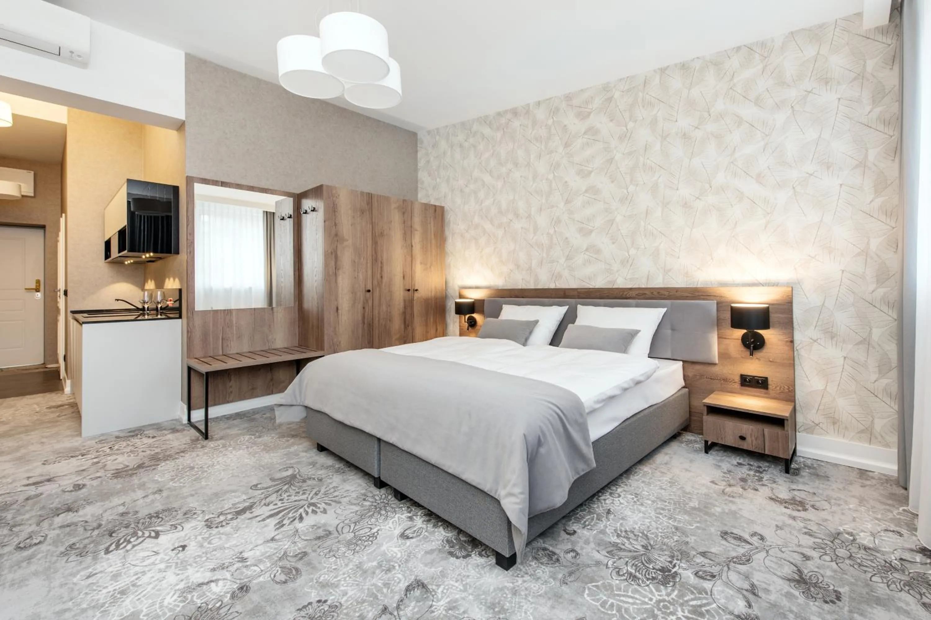 Bed in Vinfort Aparthotel