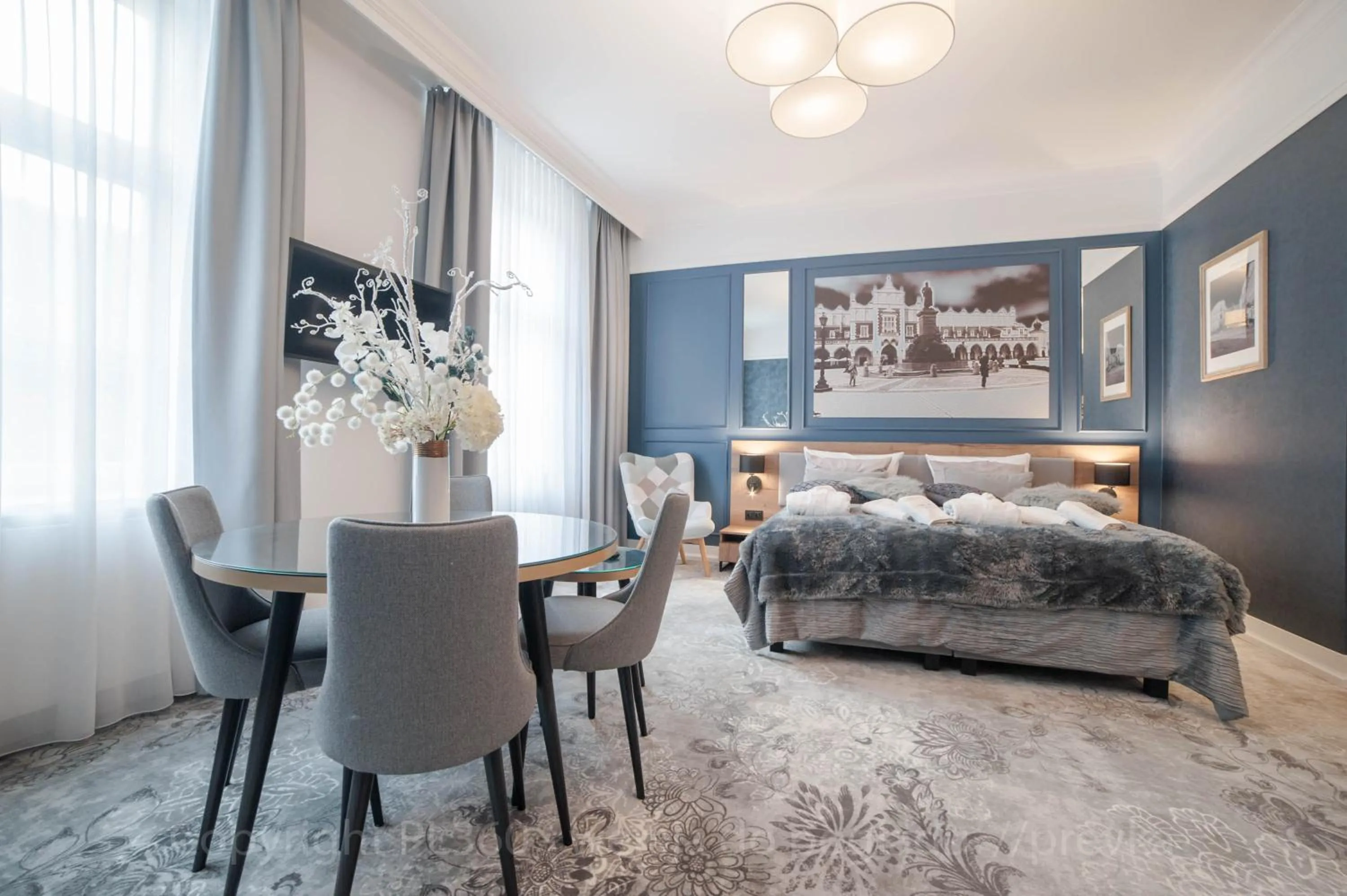 Bed in Vinfort Aparthotel