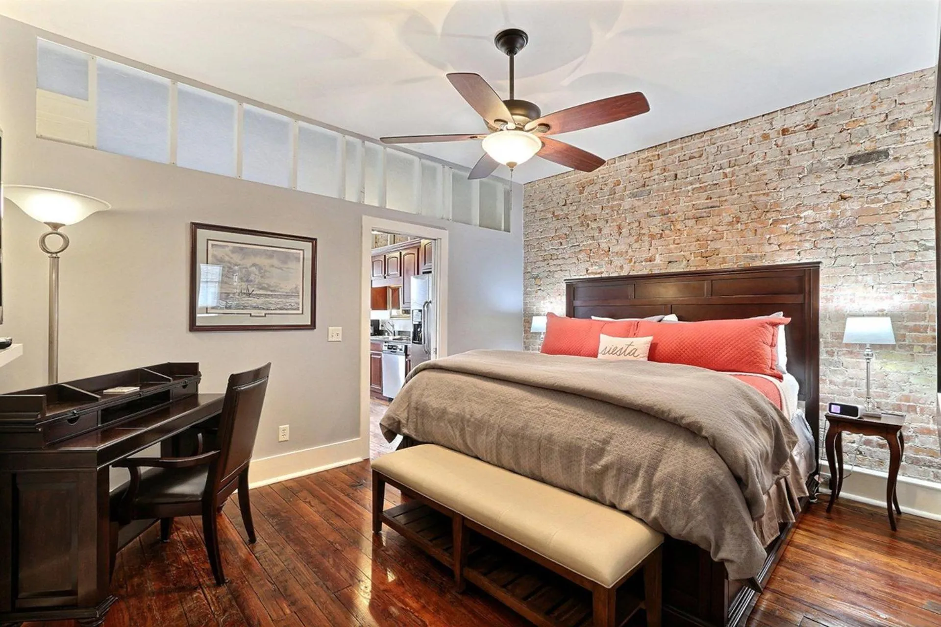 Bed in Ellis Square Loft