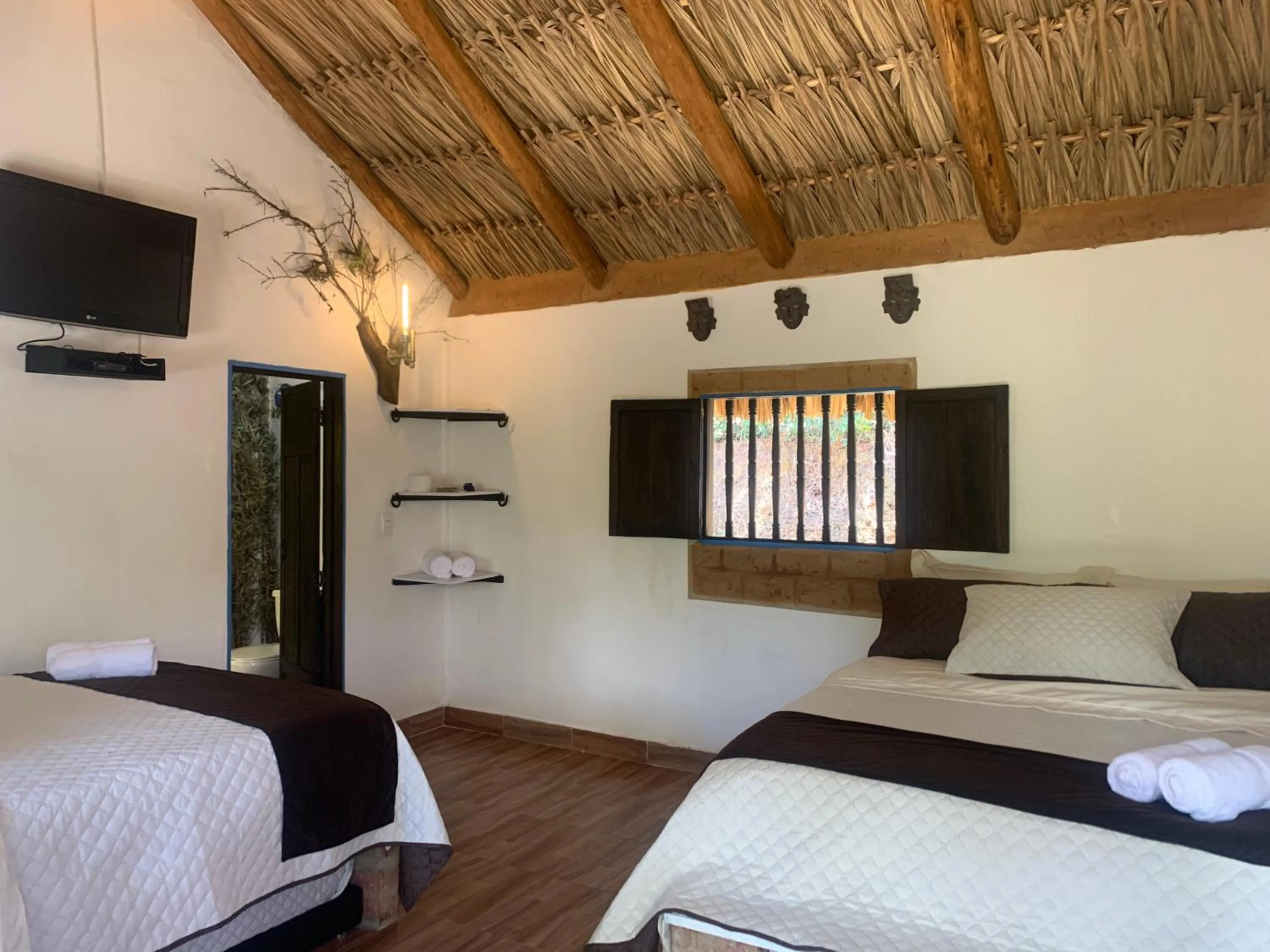 Bed in Hotel Campestre mirador CaloPala