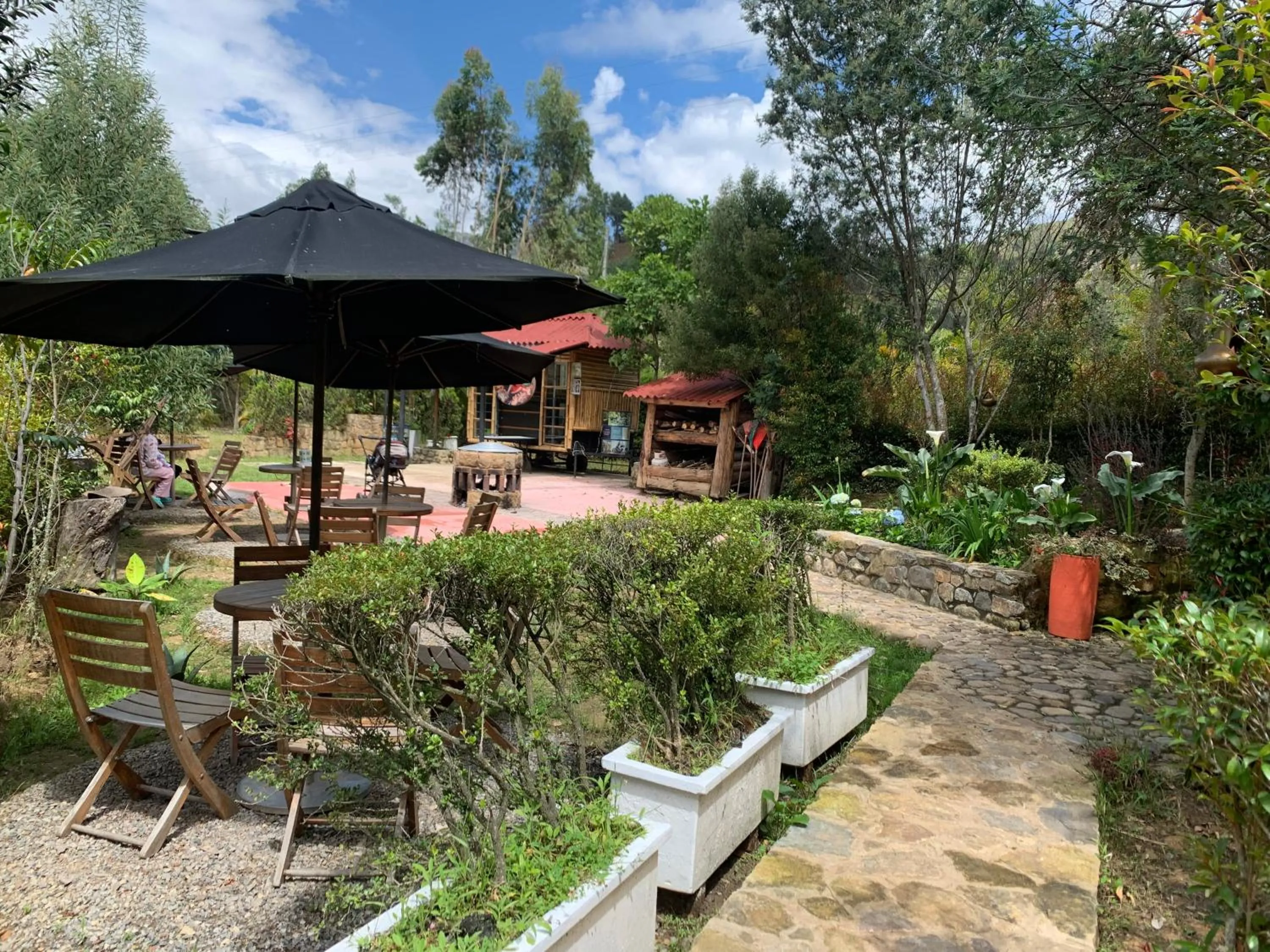 Patio in Hotel Campestre mirador CaloPala