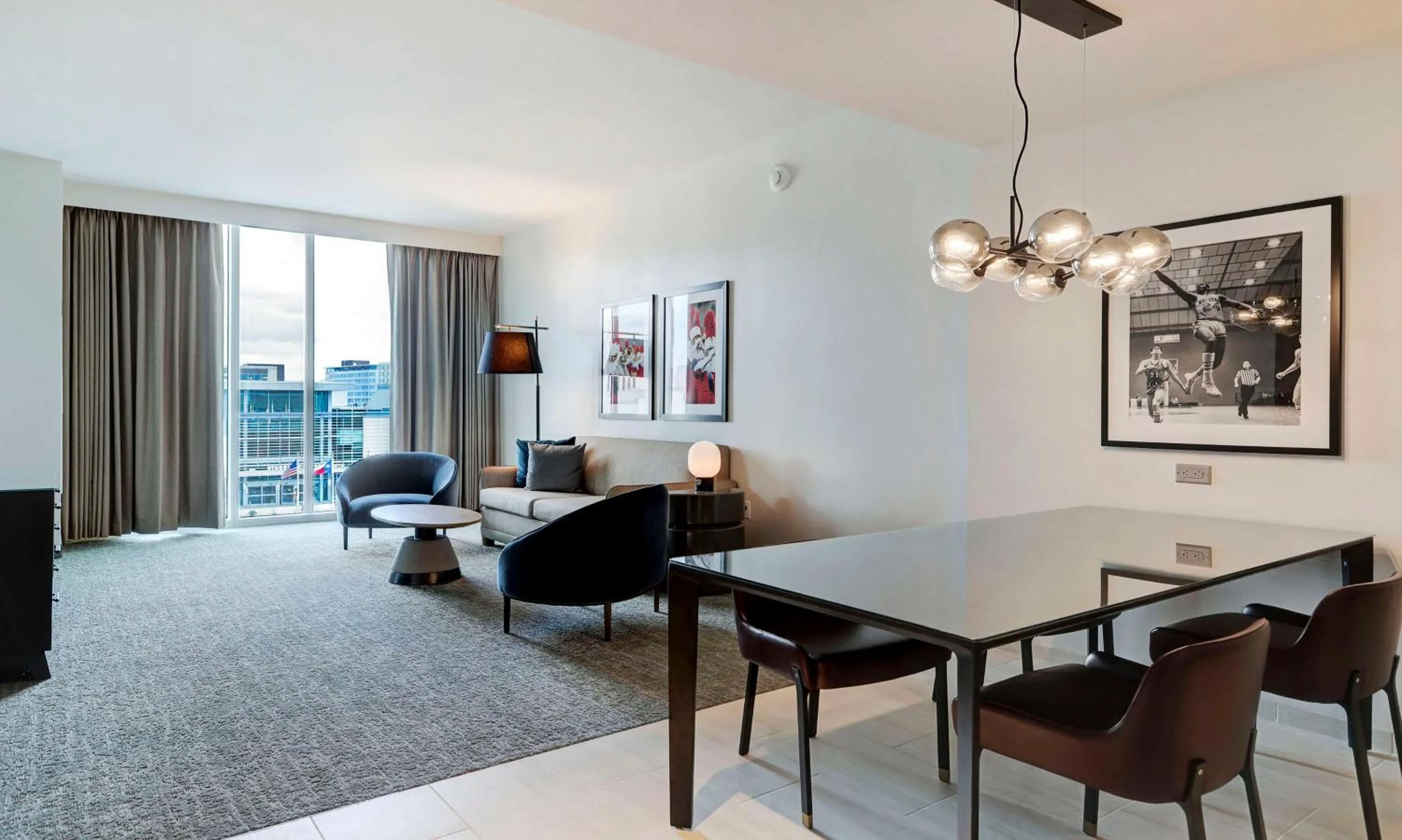 Living room in Hilton University of Houston