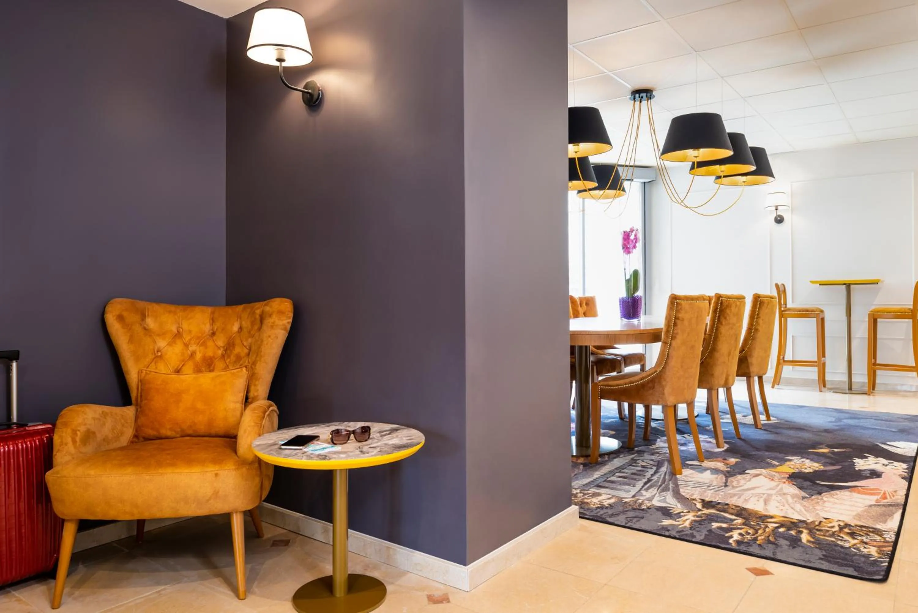 Living room in Hotel des Lys