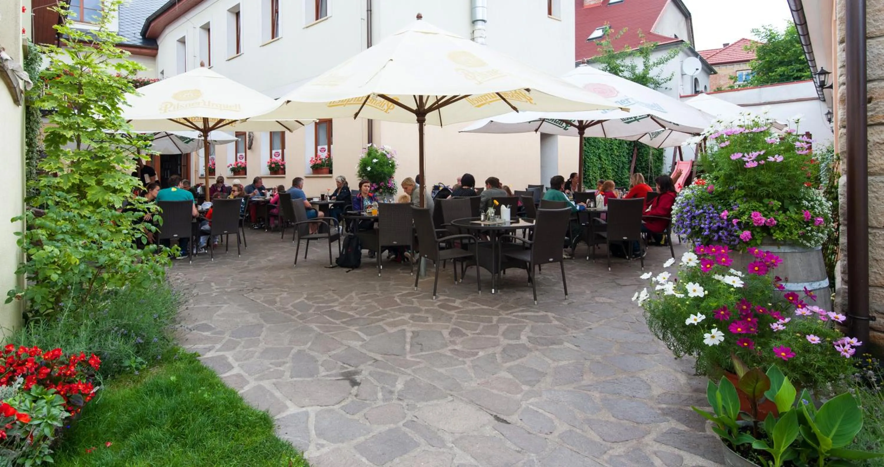 Garden in Hotel Pošta