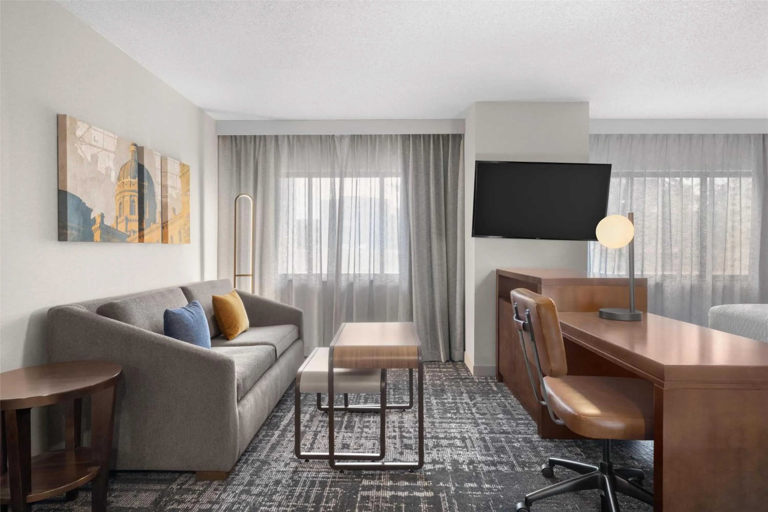 Bedroom in Homewood Suites by Hilton Indianapolis Carmel