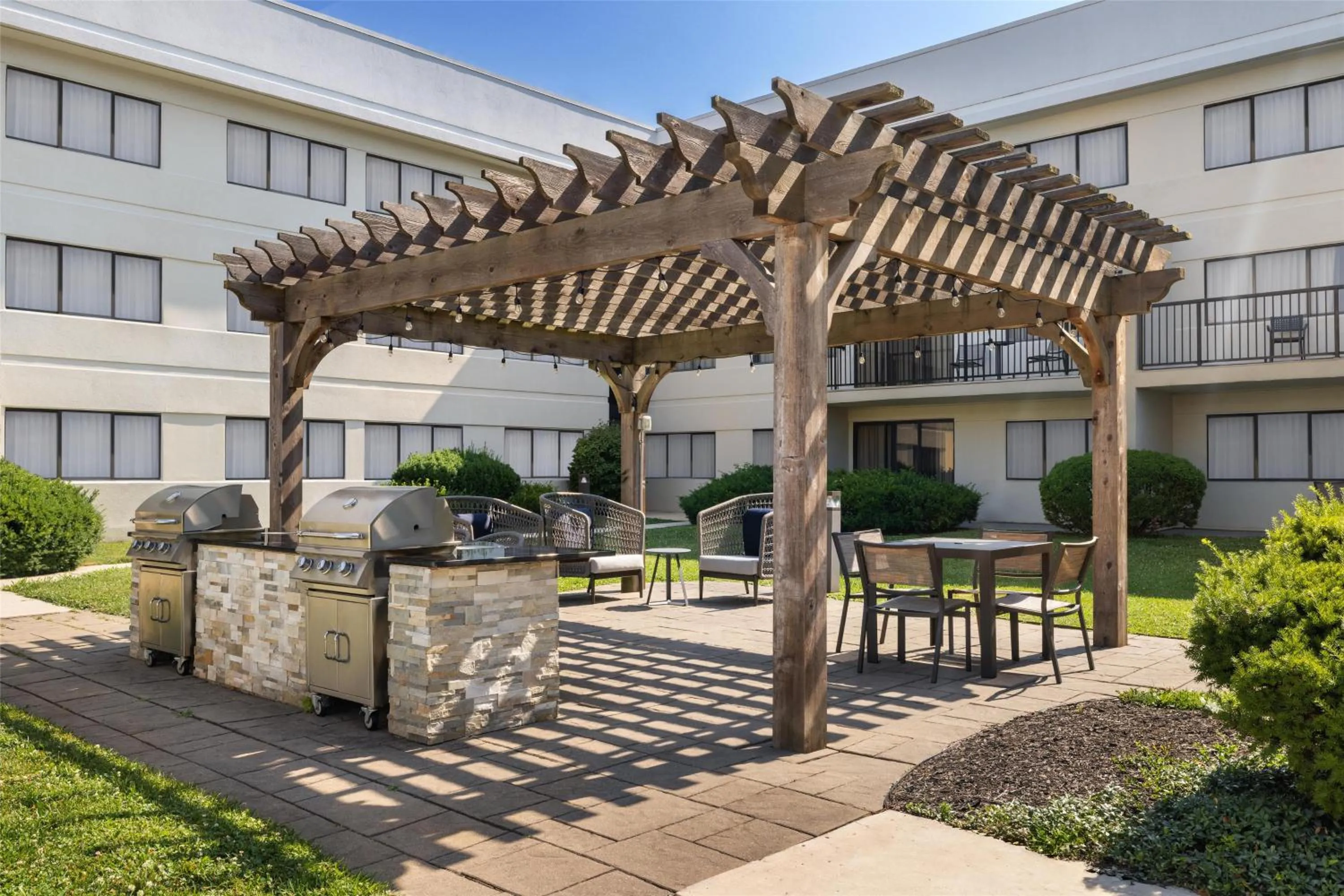 Patio in Homewood Suites by Hilton Indianapolis Carmel