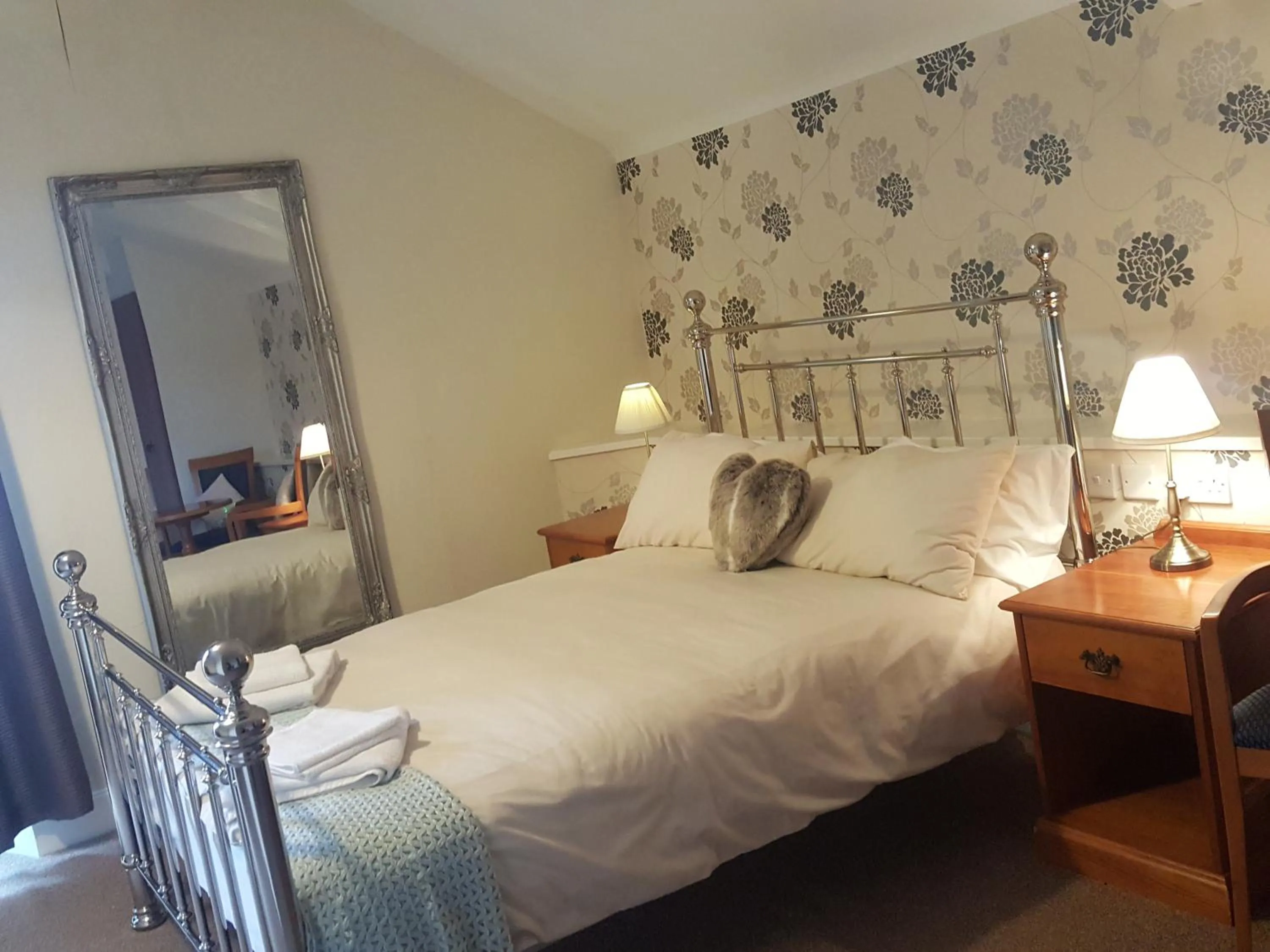 Bed in The Spread Eagle Hotel