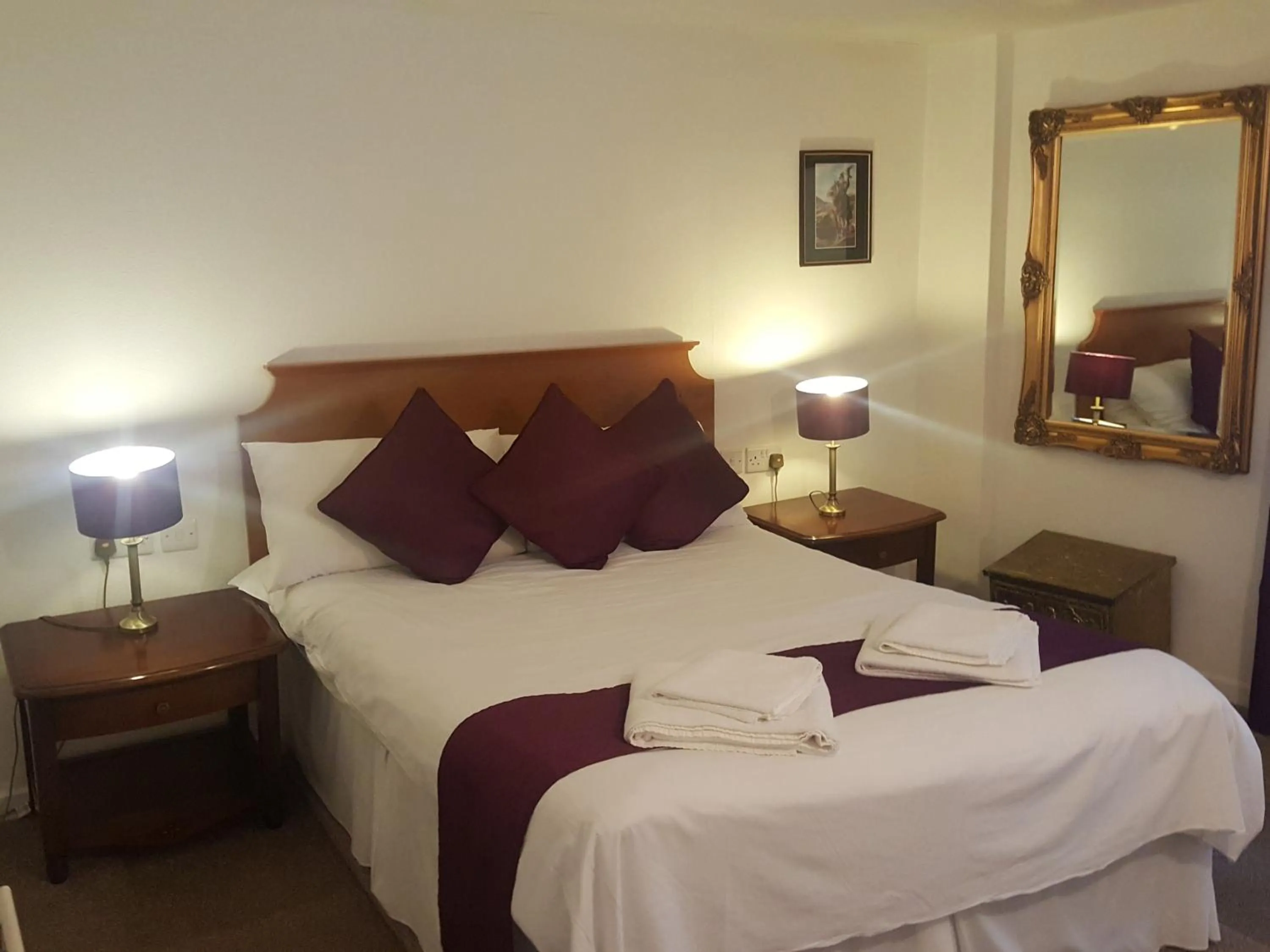 Bed in The Spread Eagle Hotel