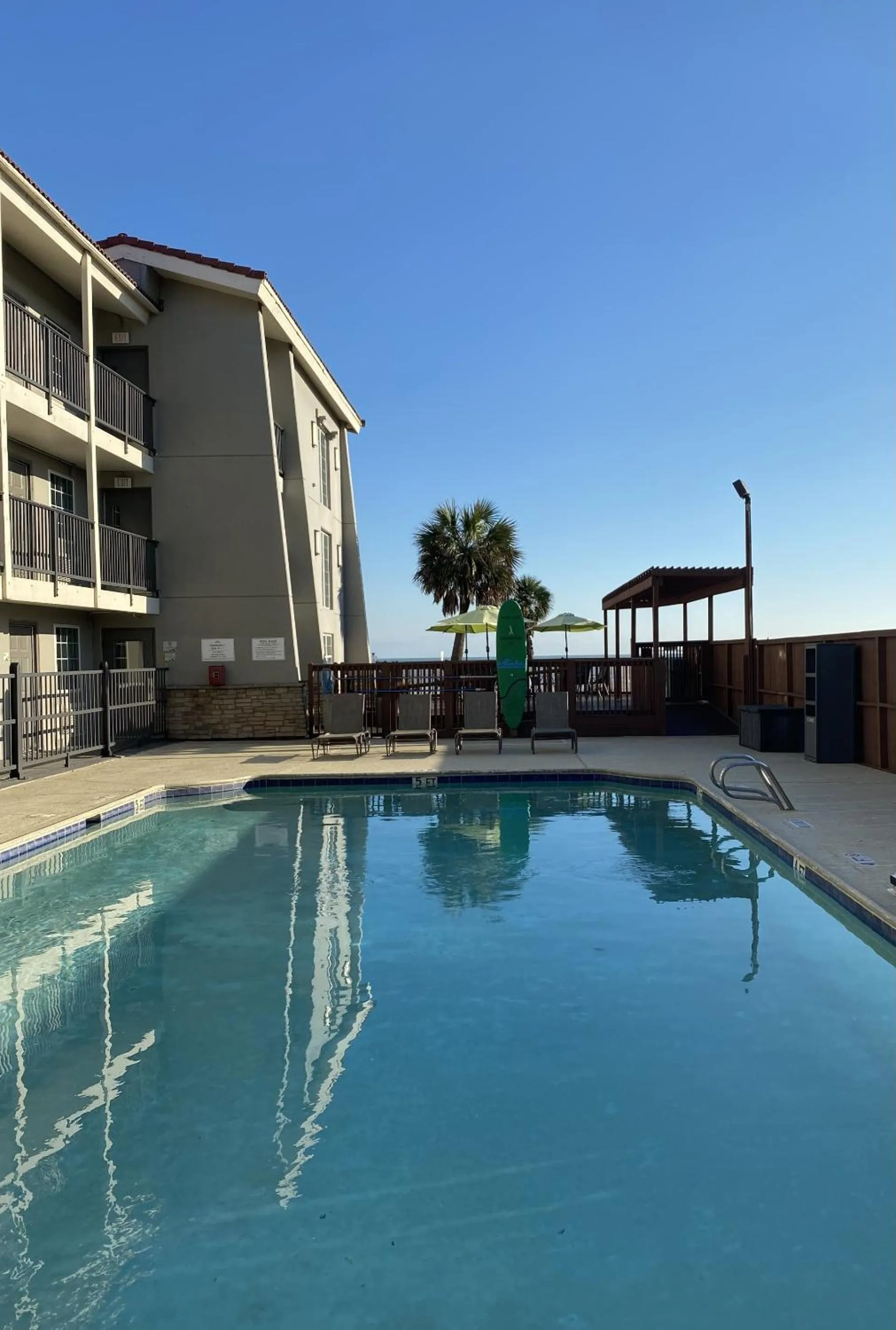 Swimming pool in Wingate by Wyndham Galveston Beachfront at the Seawall
