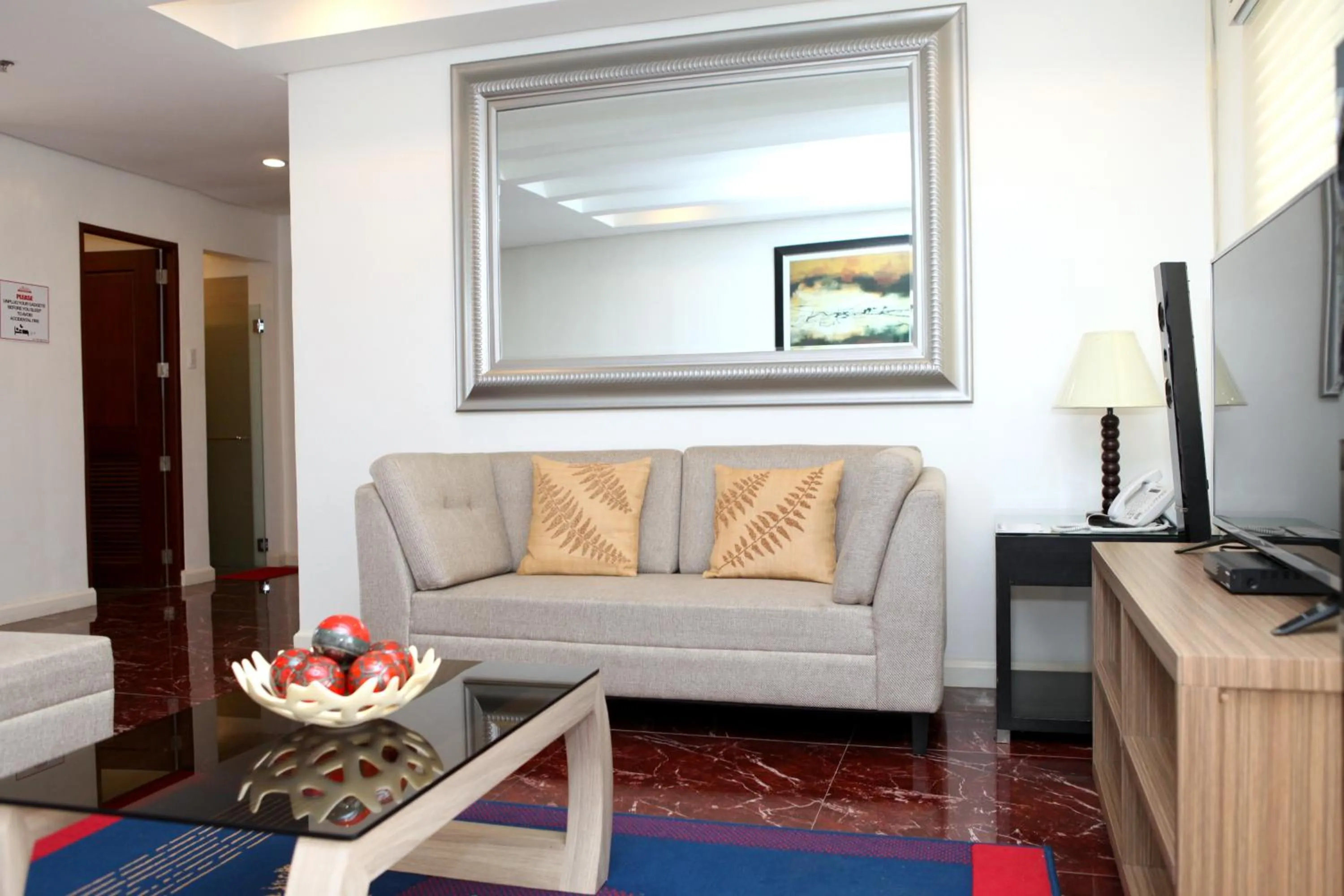 Living room in Centtro Residences