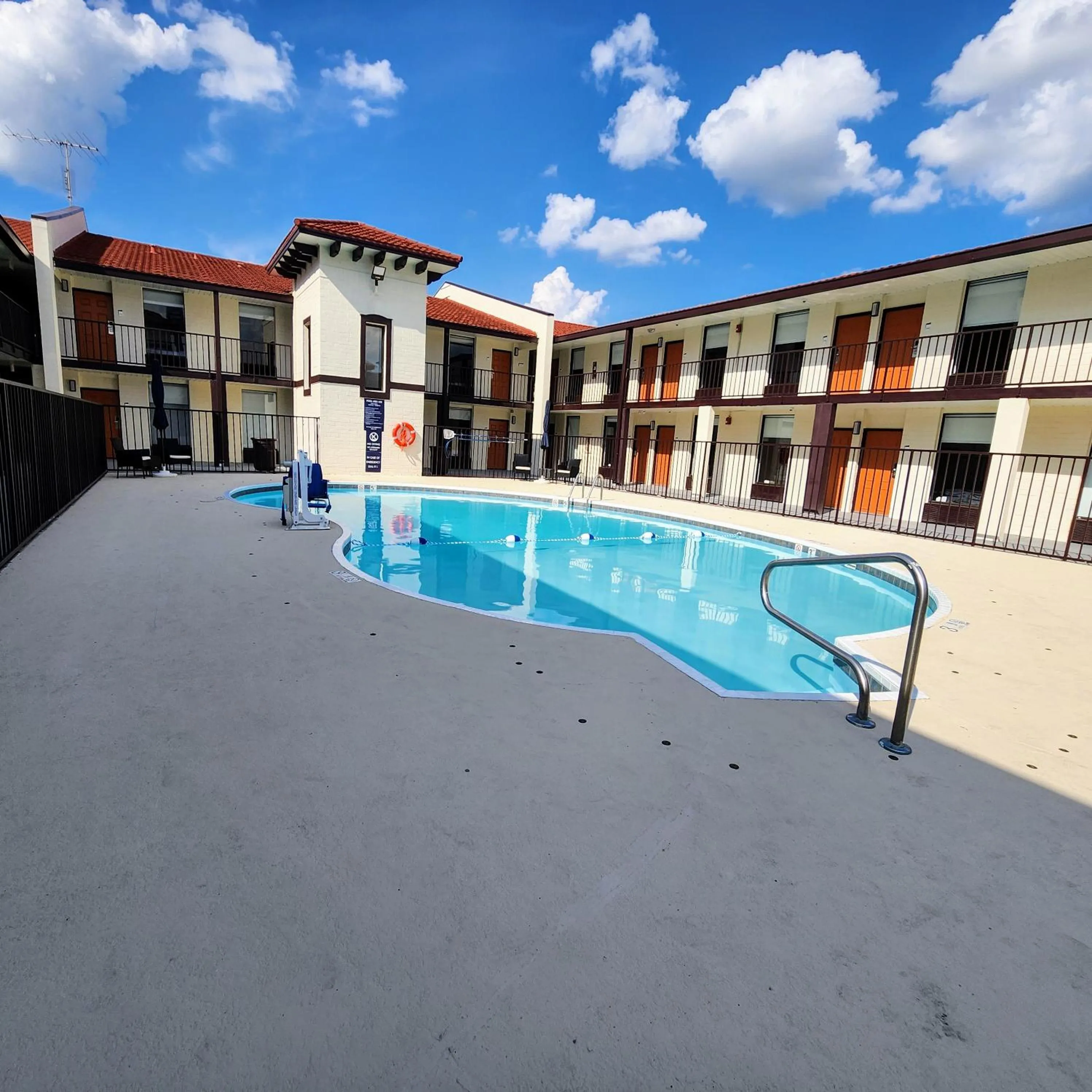 Pool view in SerenityStay Chattanooga Hamilton Place
