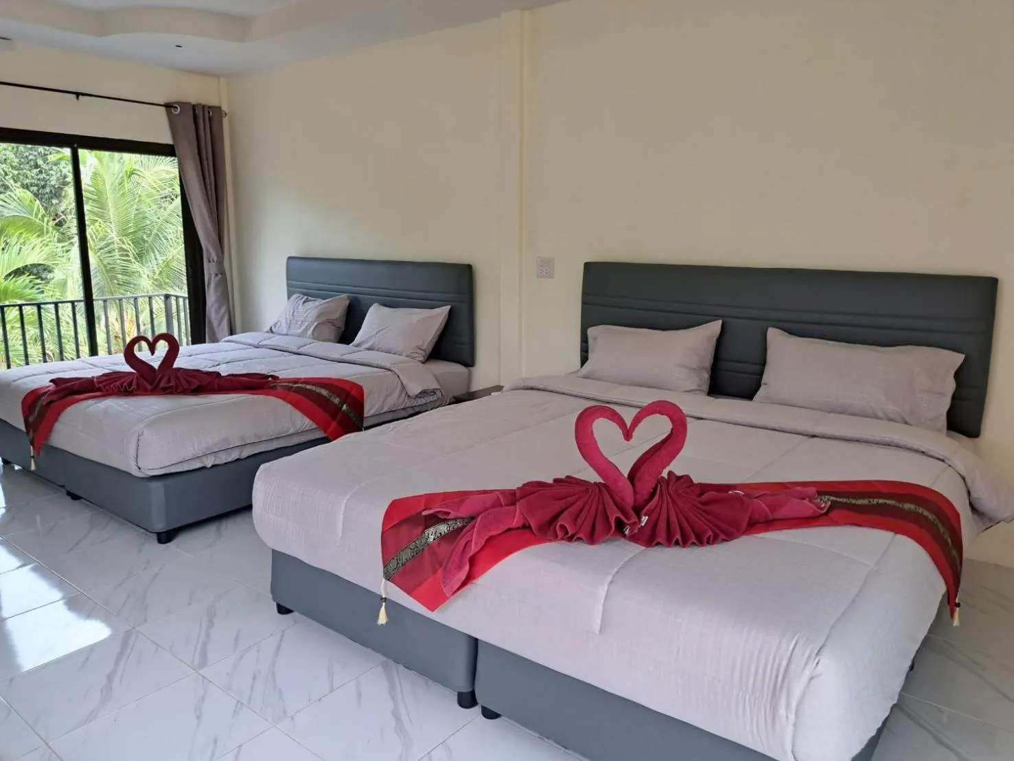 Bed in K.K. Park Resort