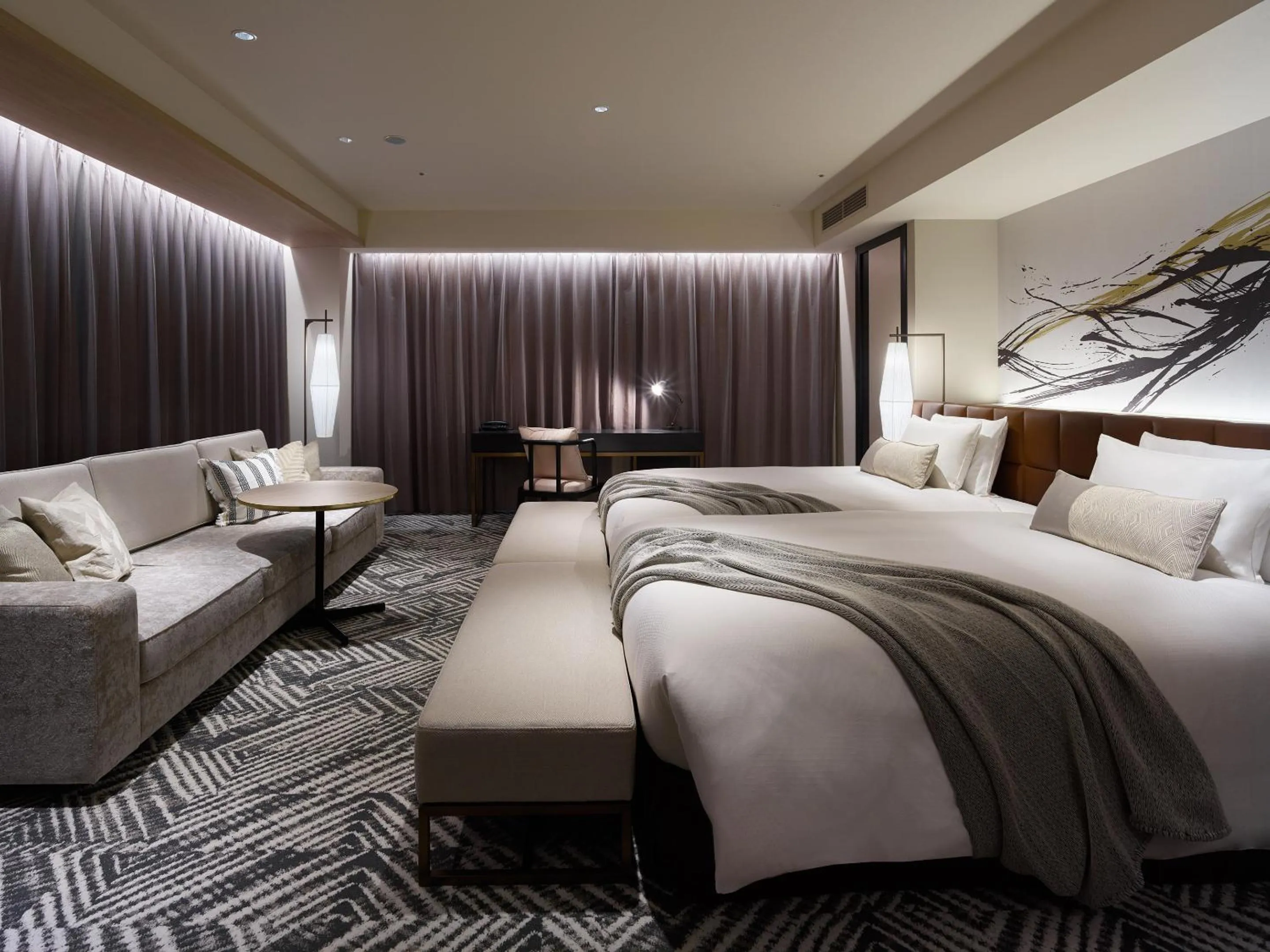 Photo of the whole room, Bed in Mitsui Garden Hotel Fukuoka Gion