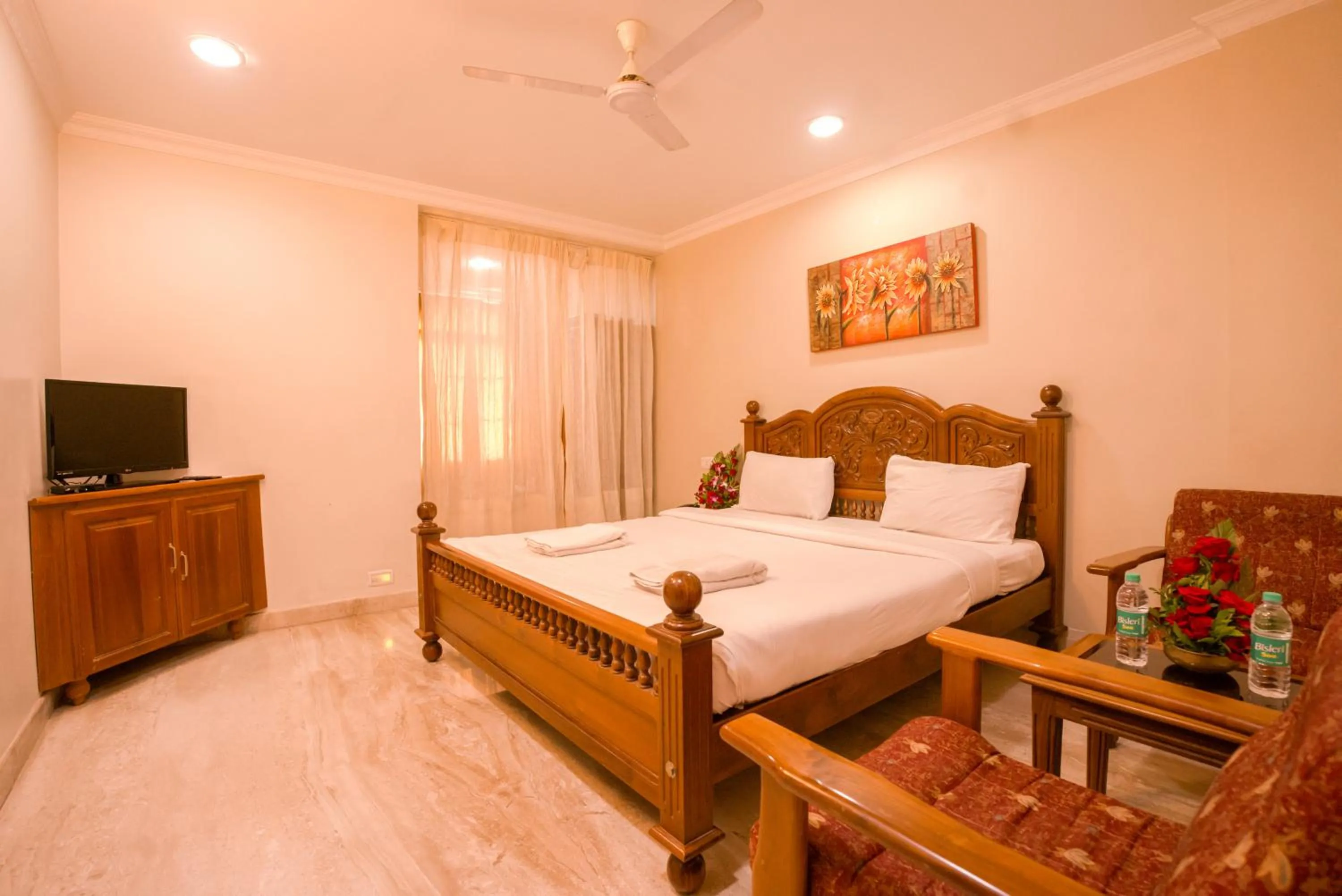 Bed in HOTEL UDUPI INTERNATIONAL