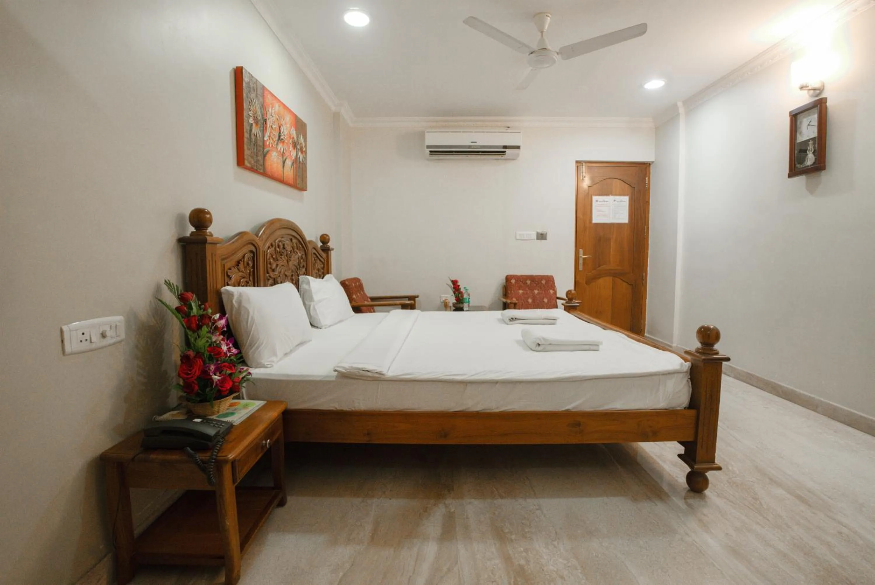 Bed in HOTEL UDUPI INTERNATIONAL