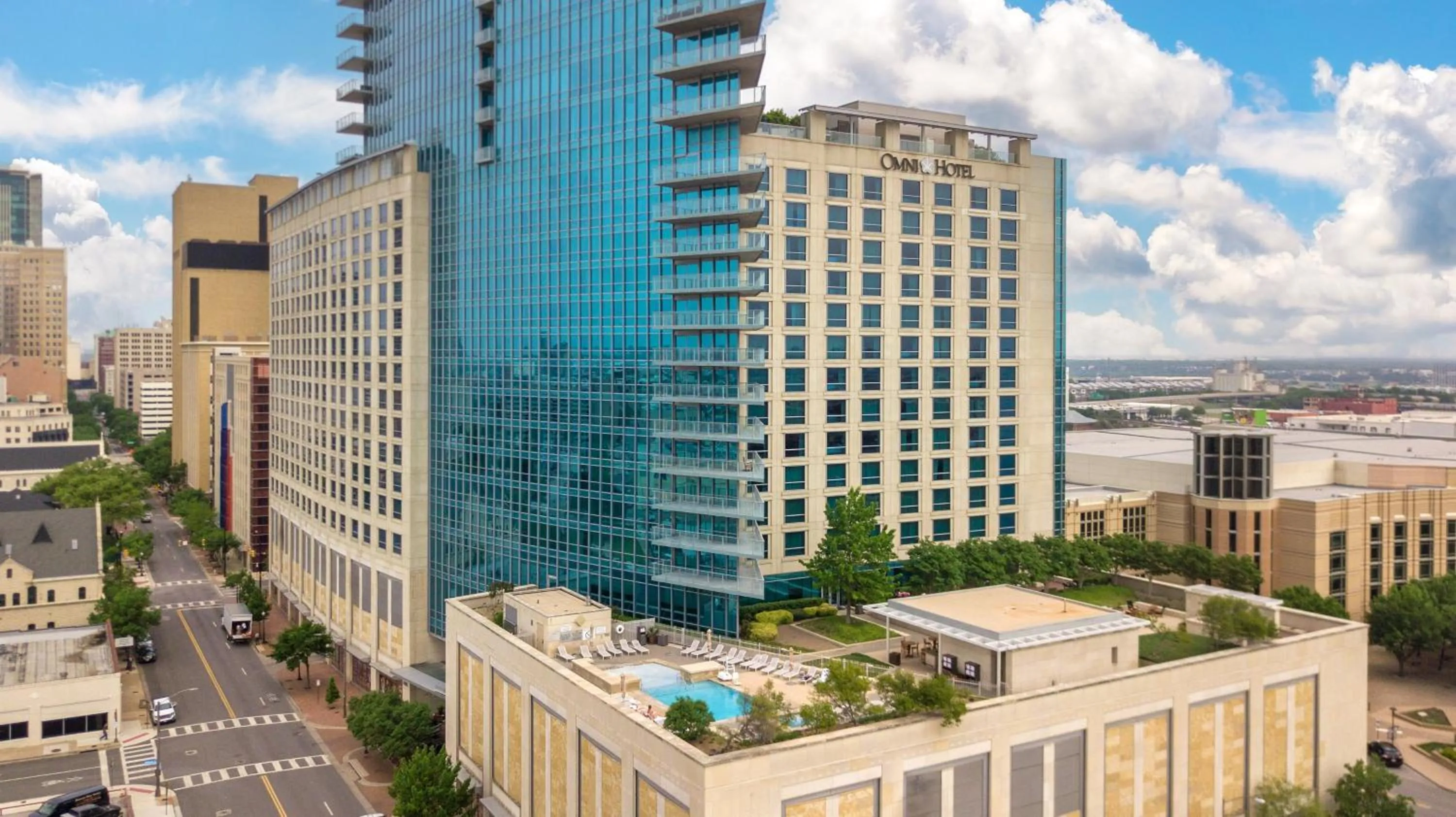 Property building in Omni Fort Worth Hotel