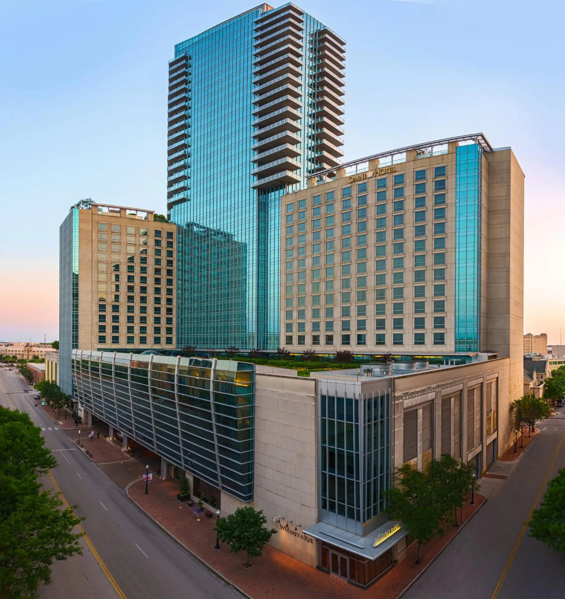 Property building in Omni Fort Worth Hotel