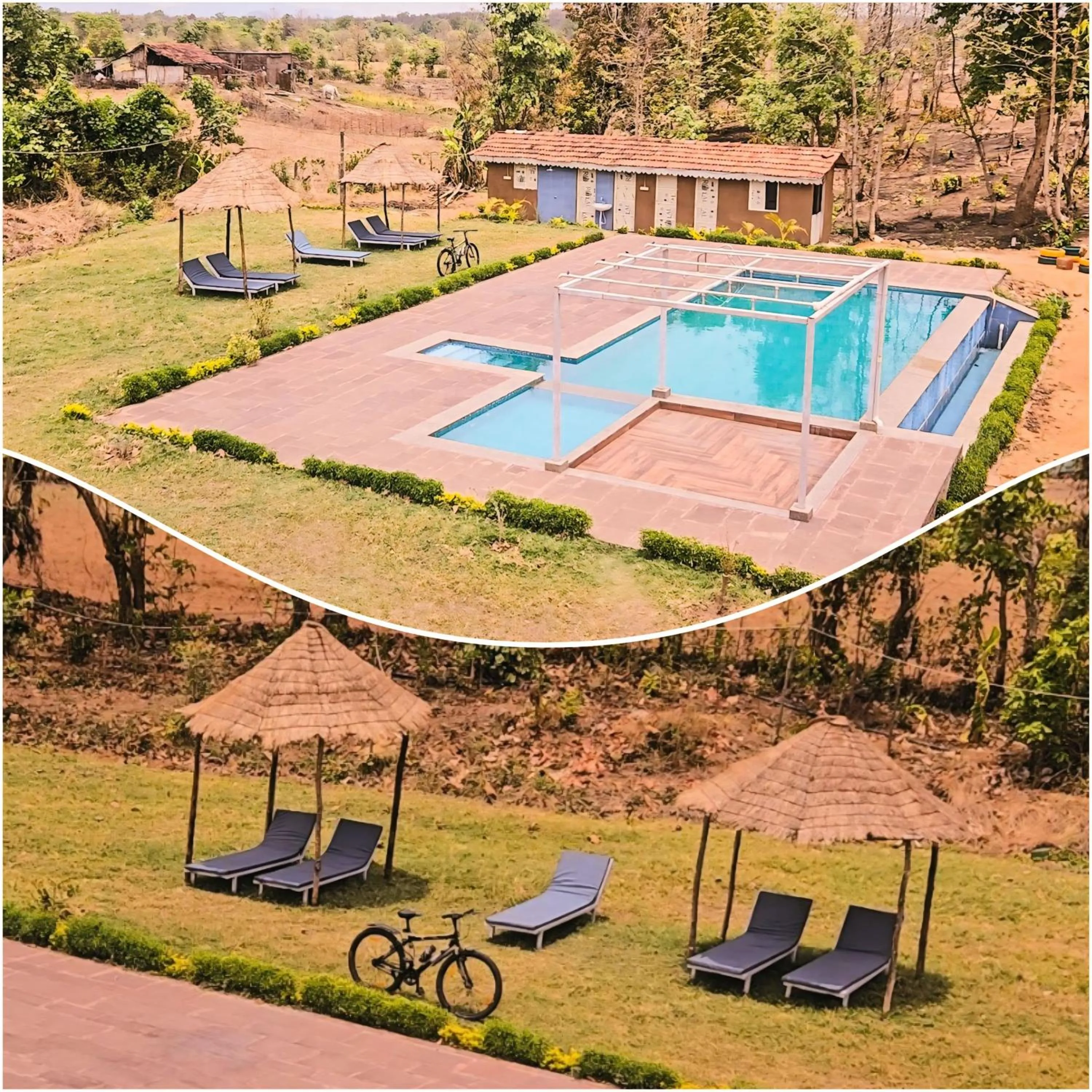 Swimming pool in WOW STAYZ2 Pachmarhi Foothill Cottages