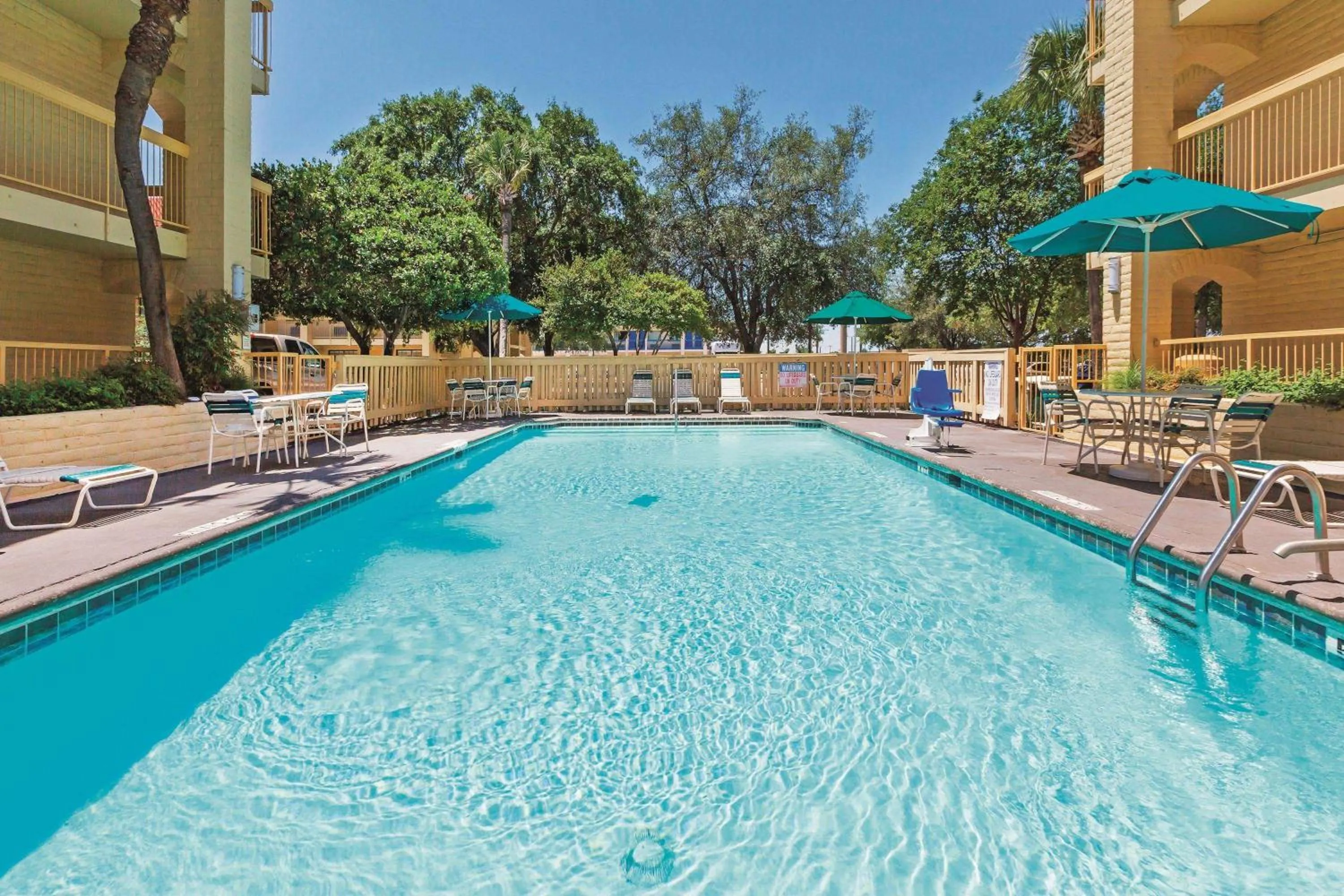 Pool view in Super 8 by Wyndham San Antonio Near SeaWorld Ingram Park