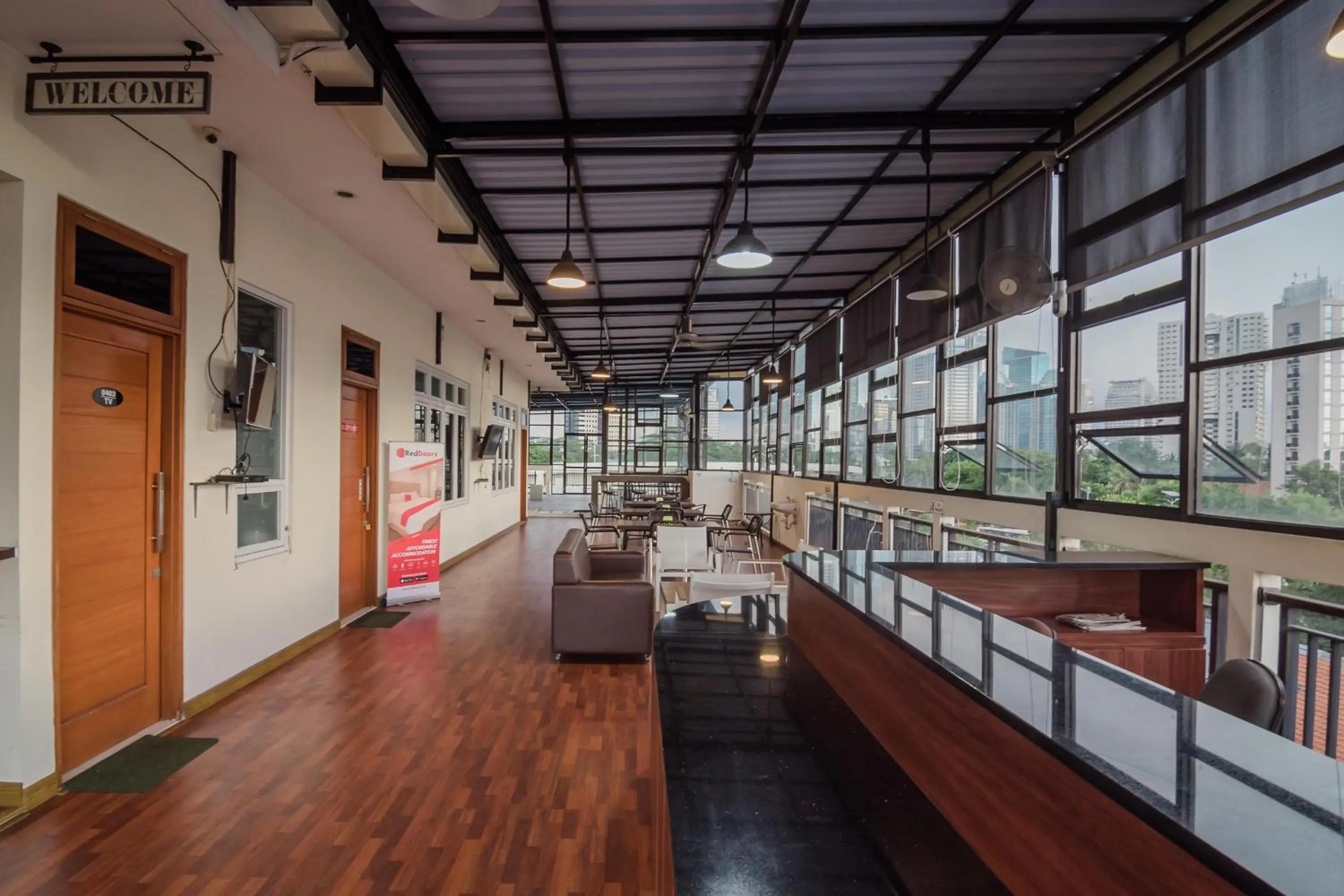 Lobby or reception in RedDoorz Plus near Semanggi