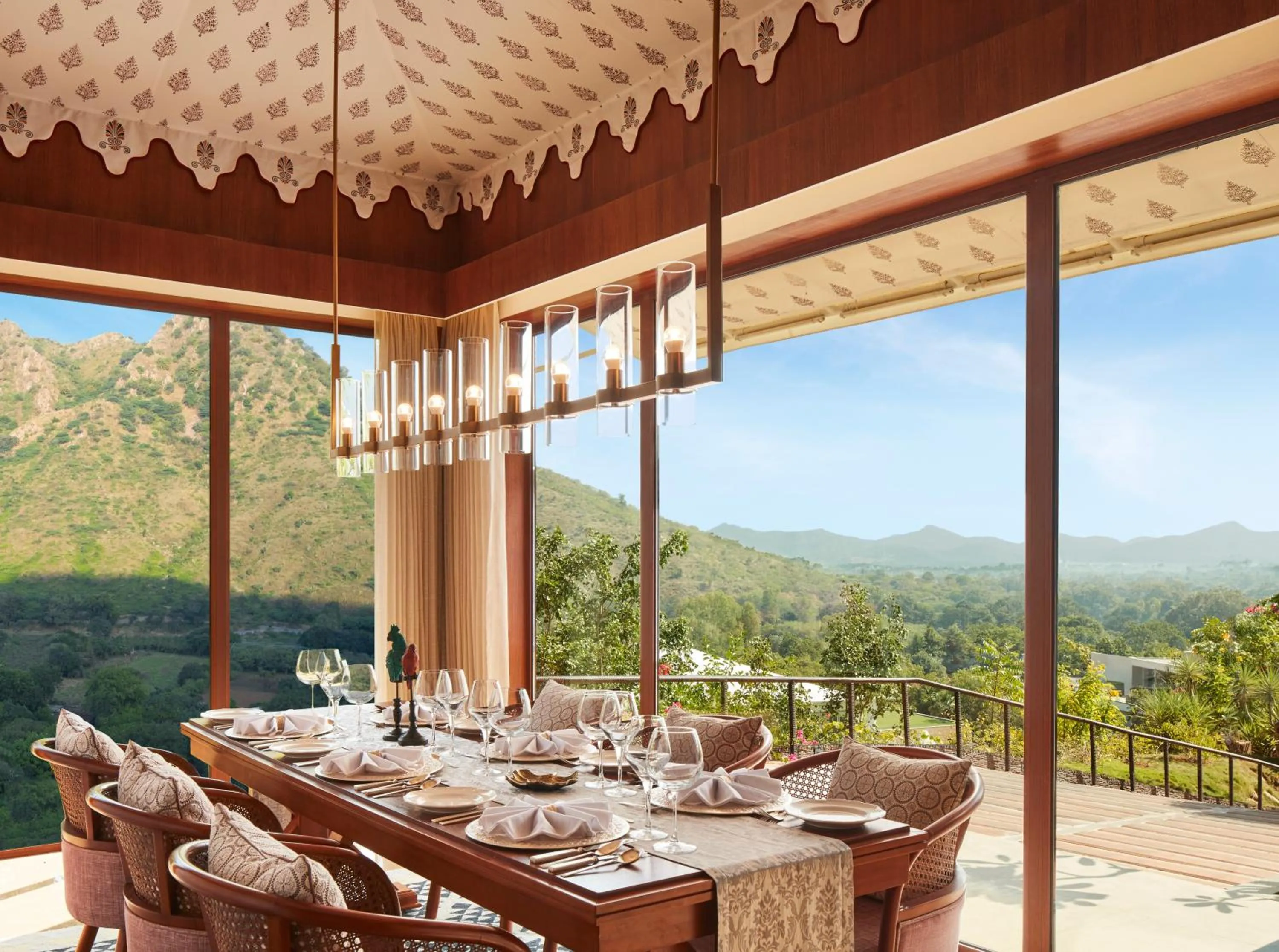 Mountain view in Taj Aravali Resort & Spa Udaipur